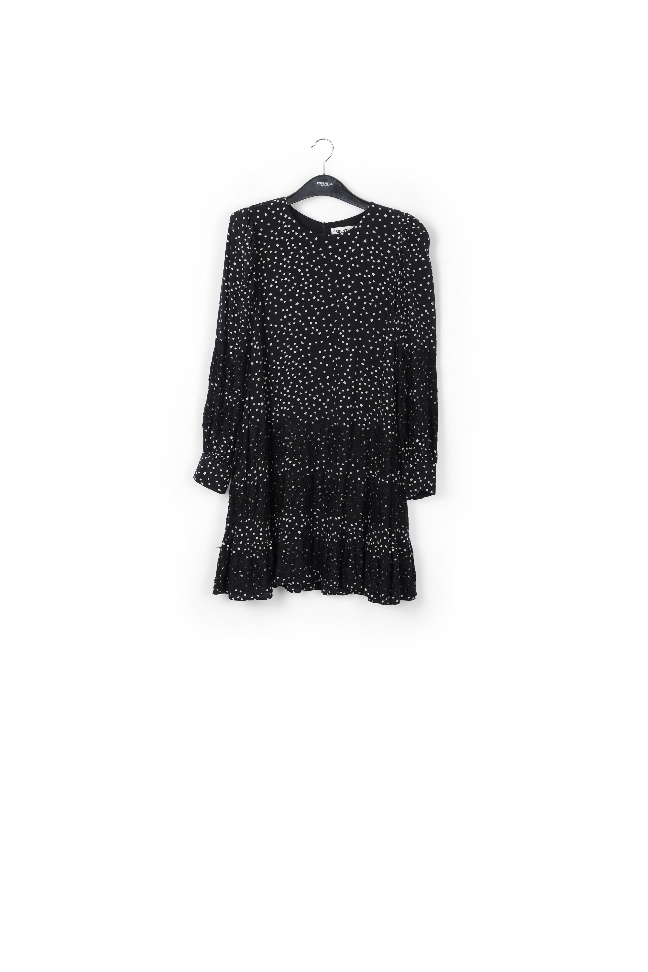 Mini robe noire à dentelle RE—SSENTIEL | Essentiel second hand