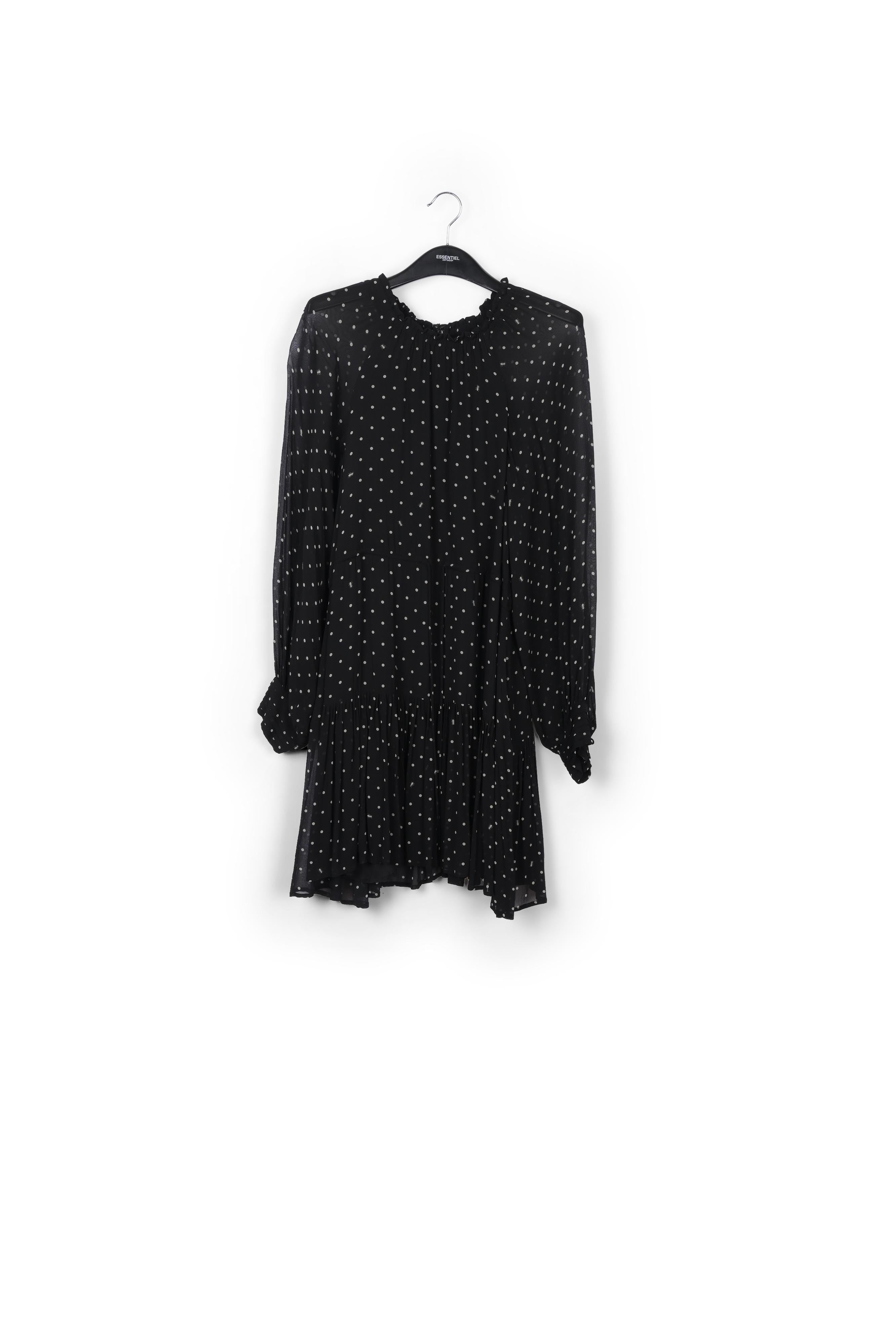 Mini robe à pois noir et blanc classé RE—SSENTIEL | Essentiel second hand