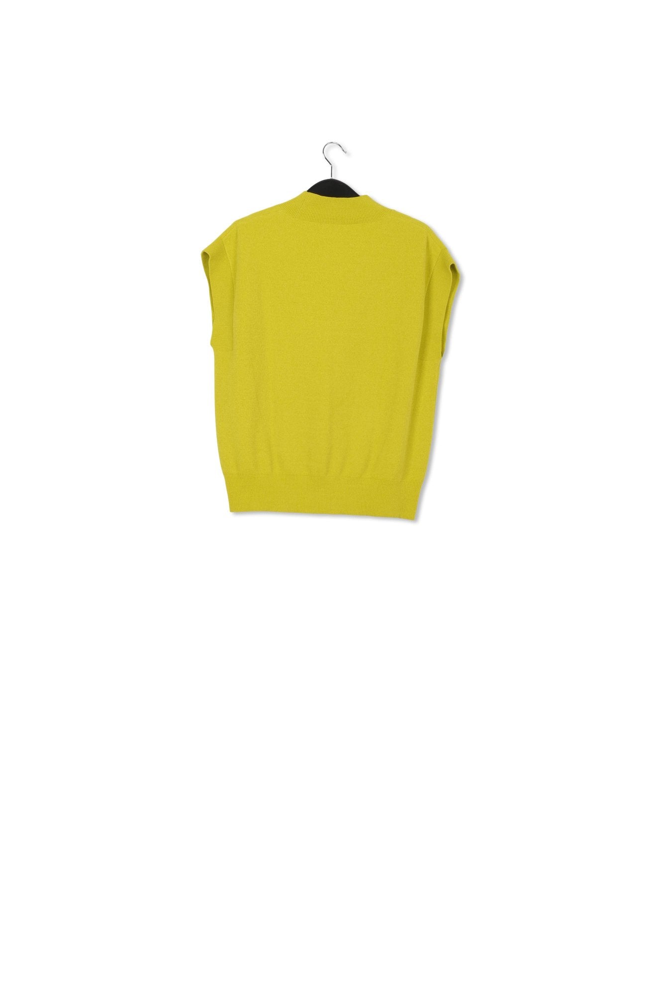 Pull en v vert citron à manches courtes RE—SSENTIEL | Essentiel second hand