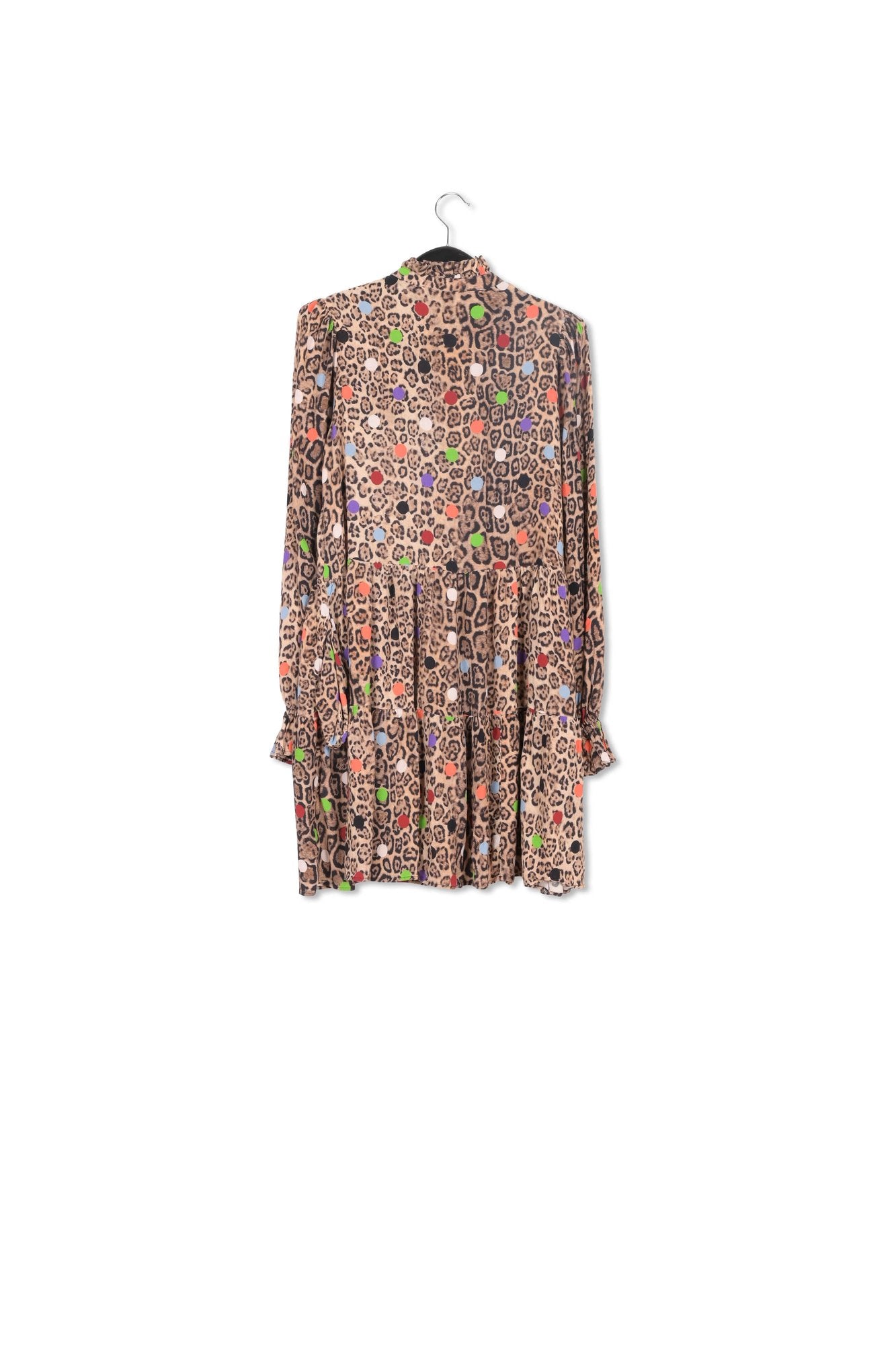 A-lijn mini-jurk met luipaardprint en stippen RE—SSENTIEL | Essentiel second hand