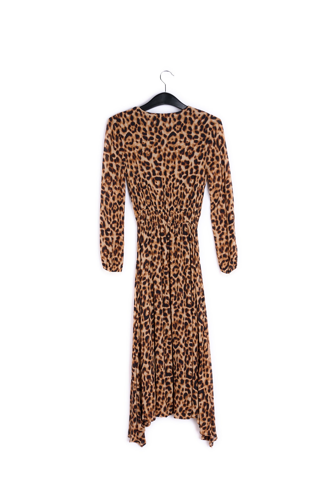 Midi smocked dress with uneven hem RE—SSENTIEL | Essentiel second hand