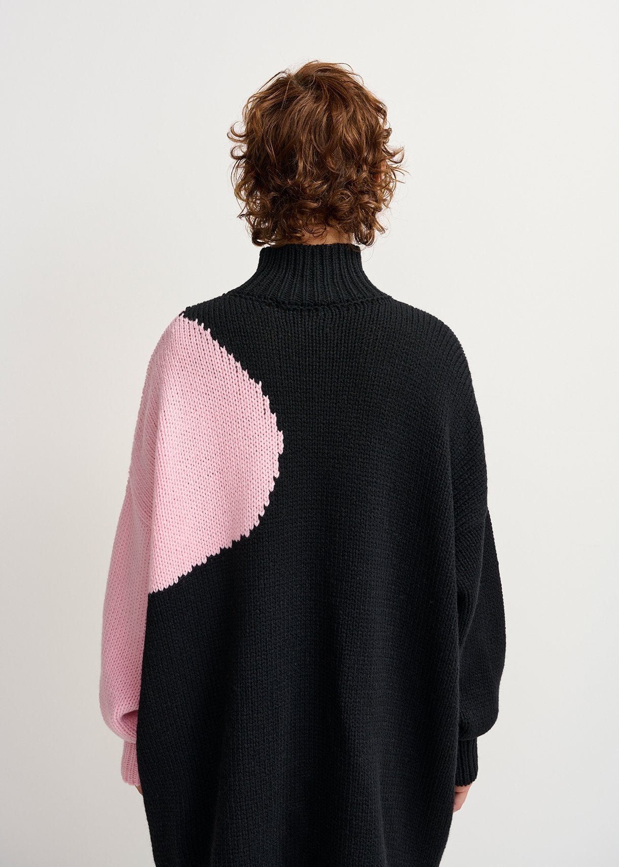 Multicolor intarsia-knitted sweater dress RE—SSENTIEL | Essentiel second hand