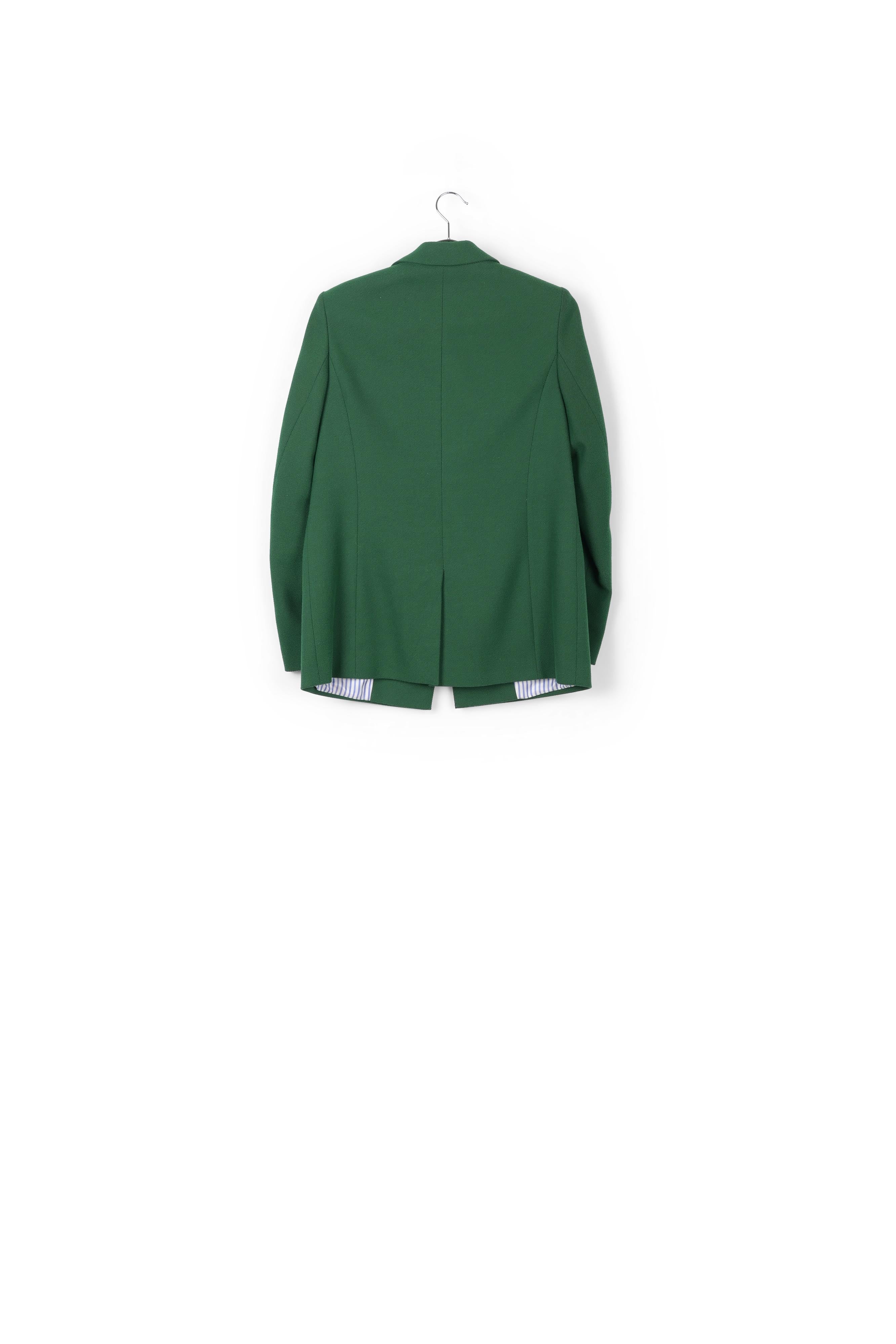 Dark green single-breasted blazer RE—SSENTIEL | Essentiel second hand