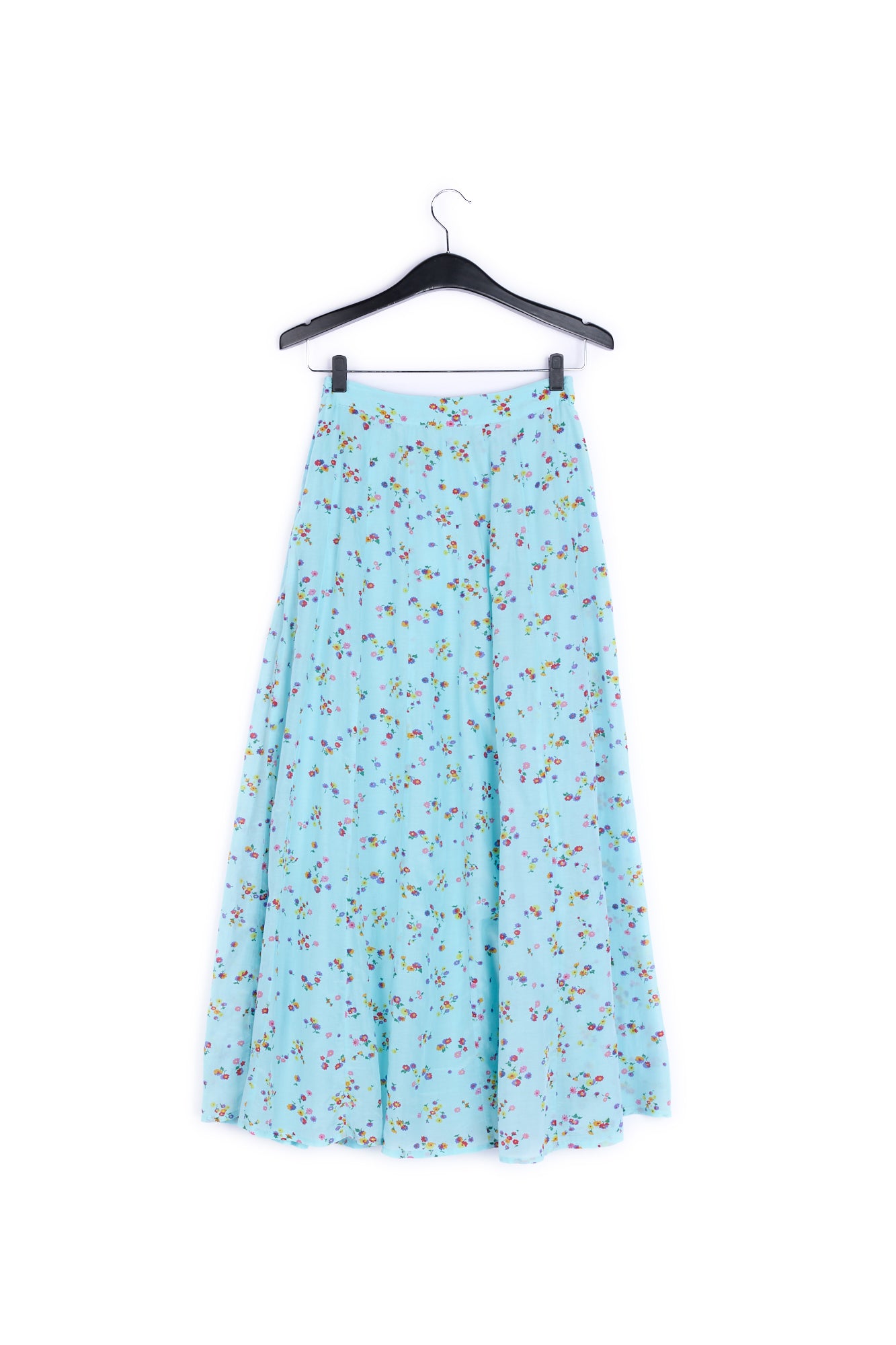 Light blue floral midi skirt RE—SSENTIEL | Essentiel second hand