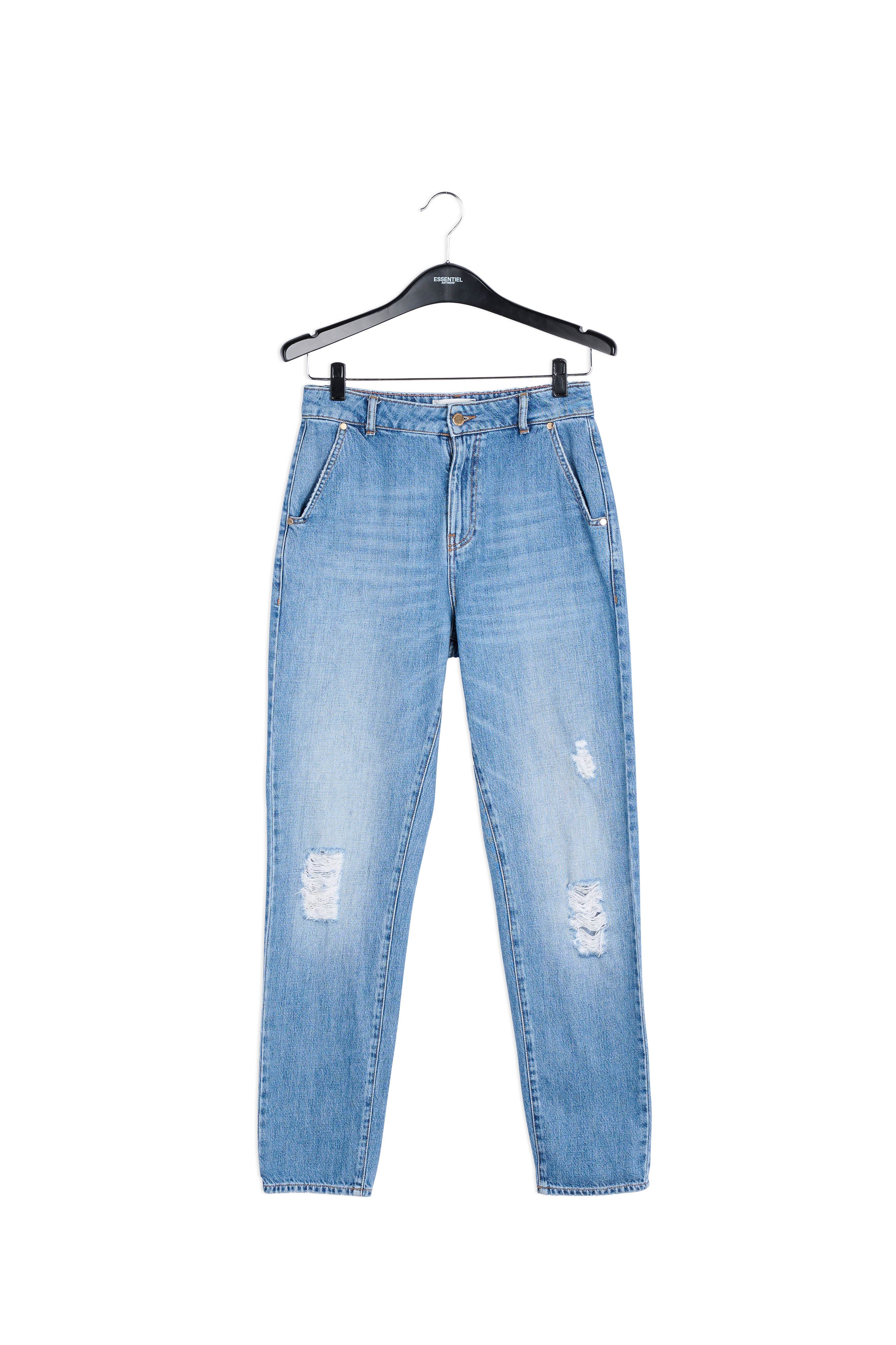 Loose-fit distressed blue jeans RE—SSENTIEL | Essentiel second hand
