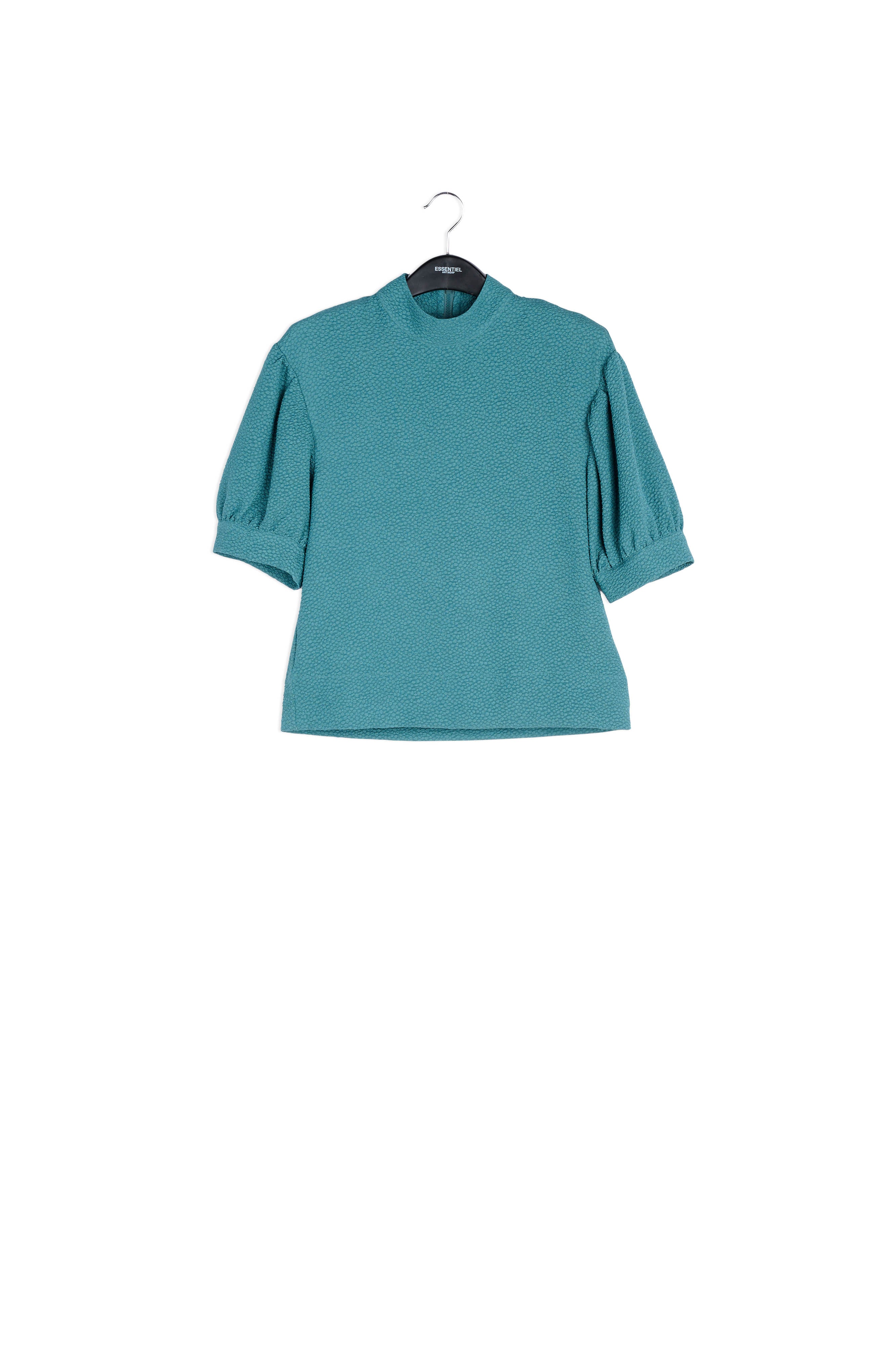 Red top with puffed sleeves RE—SSENTIEL | Essentiel second hand