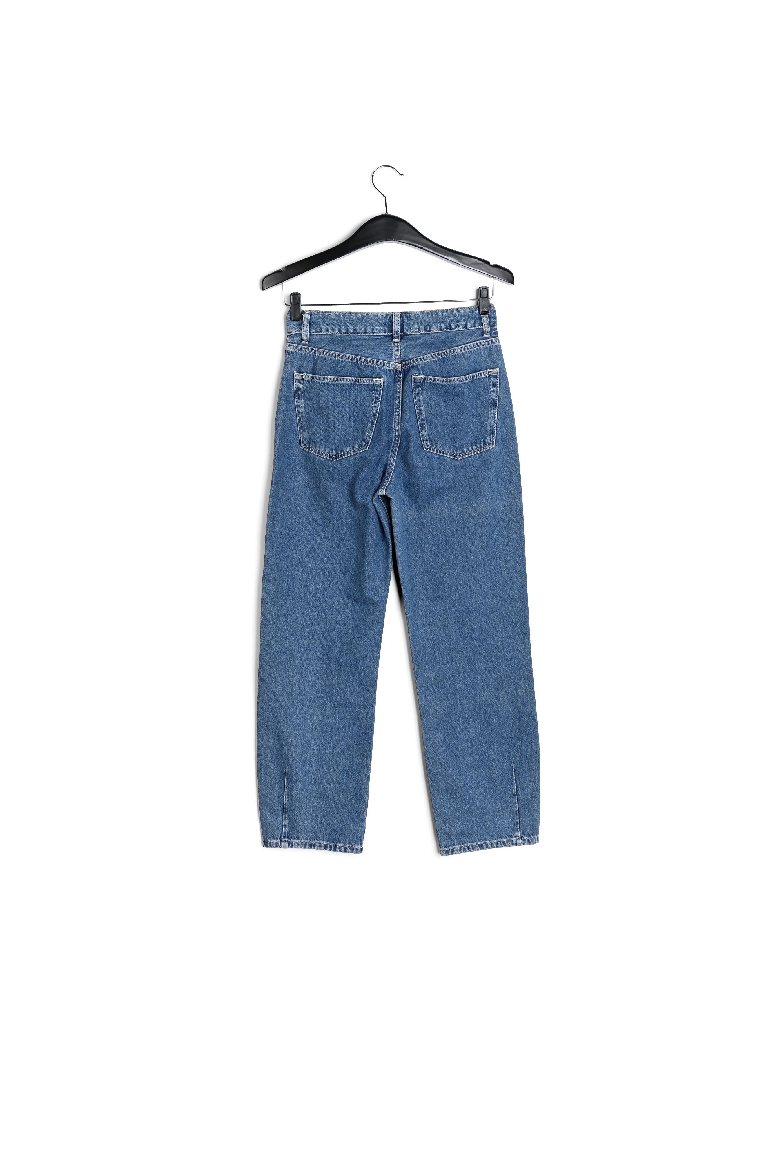 Blauwe enkeljeans met hoge taille RE—SSENTIEL | Essentiel second hand