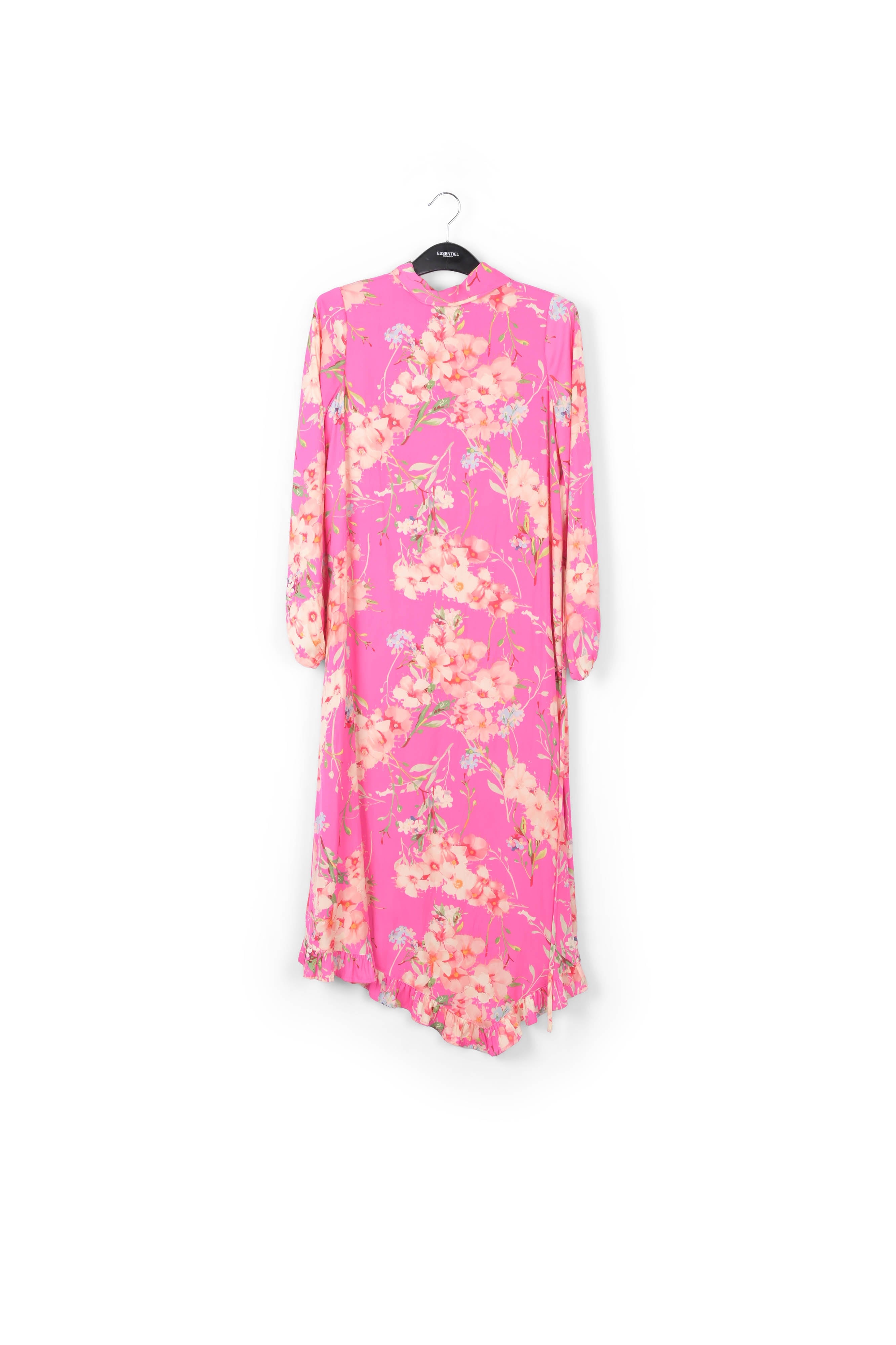 Robe florale rose avec nœud RE—SSENTIEL | Essentiel second hand