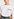 White cotton T-shirt with bead embroidery detail Faume - seconde main