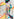 Off-white midi dress with colorful splatters Faume - seconde main