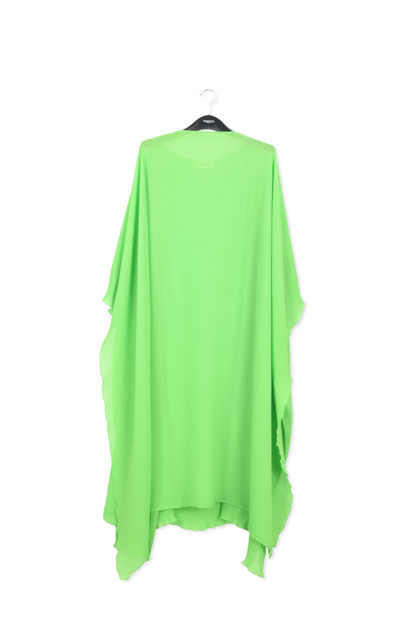 Robe caftan maxi vert vif à plis RE—SSENTIEL | Essentiel second hand