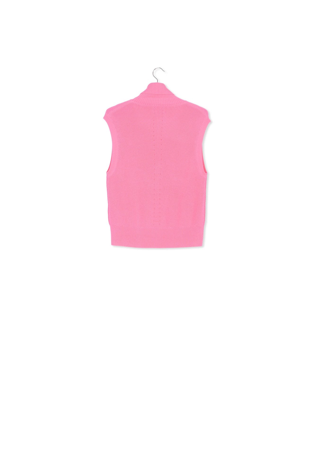Pink sleeveless knit sweater RE—SSENTIEL | Essentiel second hand