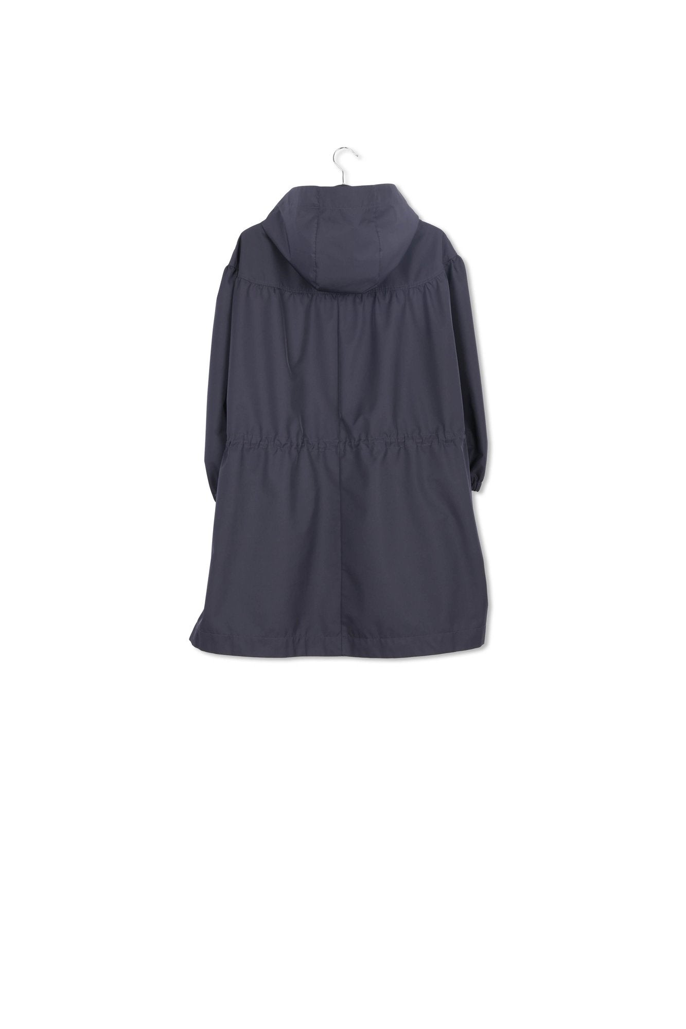 Dark blue hooded raincoat RE—SSENTIEL | Essentiel second hand