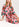 Pink floral and polka dot silk midi dress Faume - seconde main