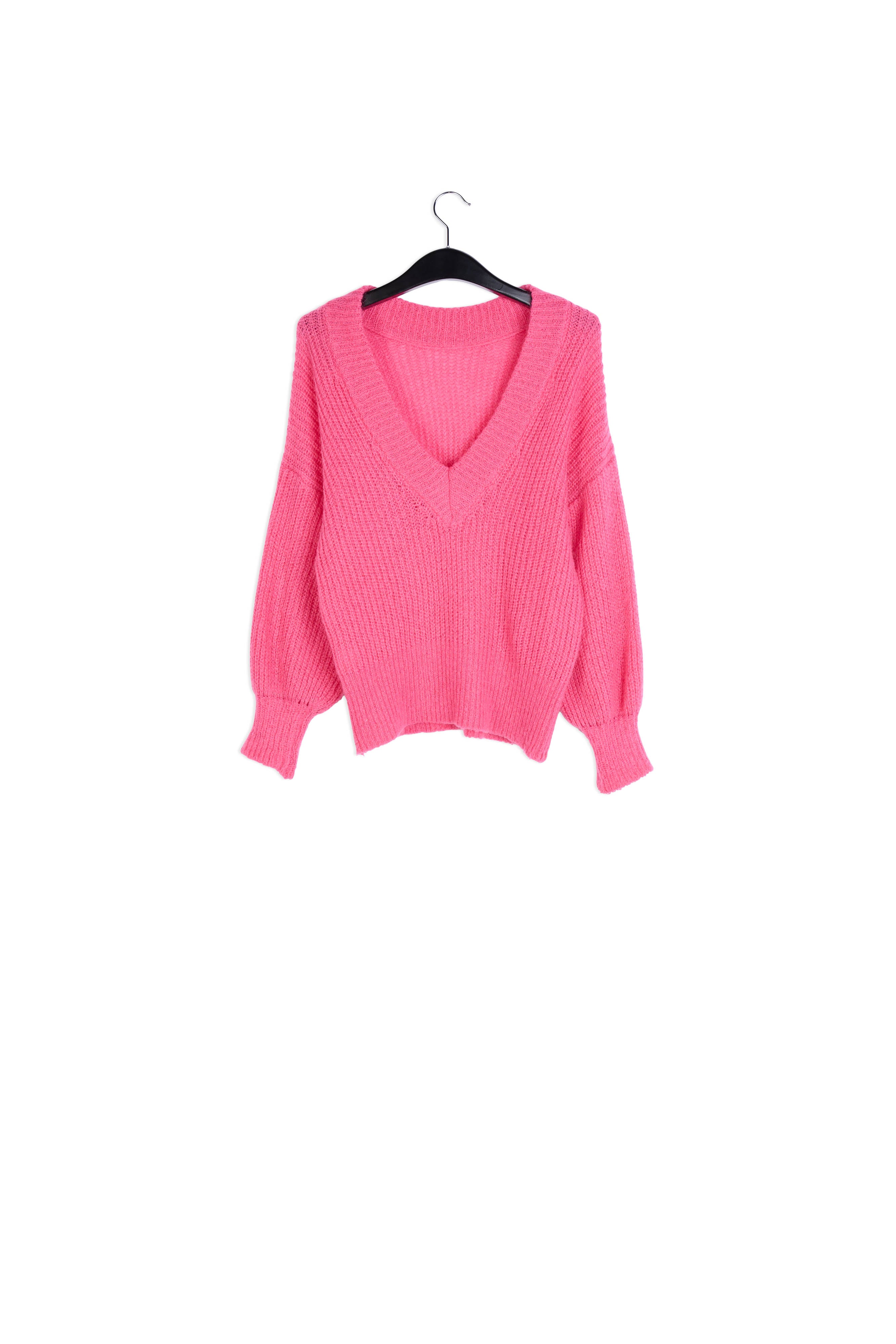 Pull rose oversize avec dos ouvert RE—SSENTIEL | Essentiel second hand