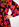 Robe maxi à imprimé abstrait noir, orange et pourpre Faume - seconde main