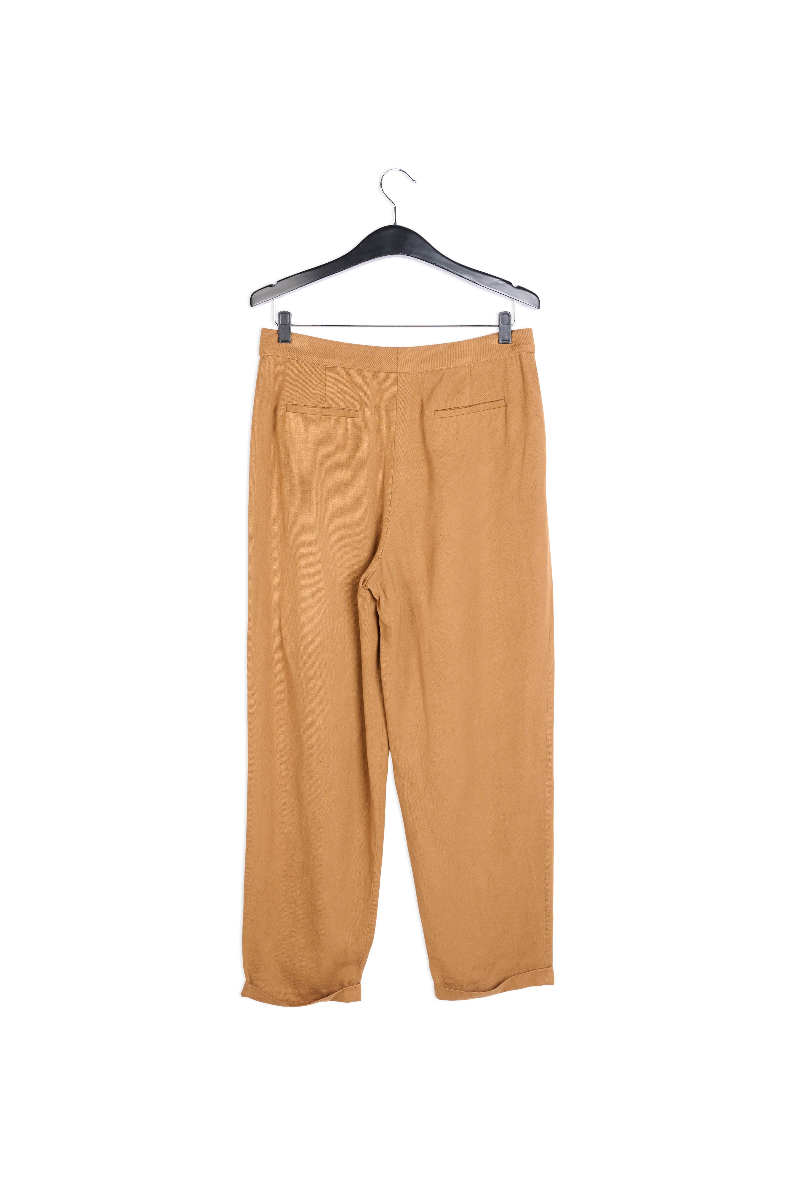 Pantalon marron taille mi-haute RE—SSENTIEL | Essentiel second hand