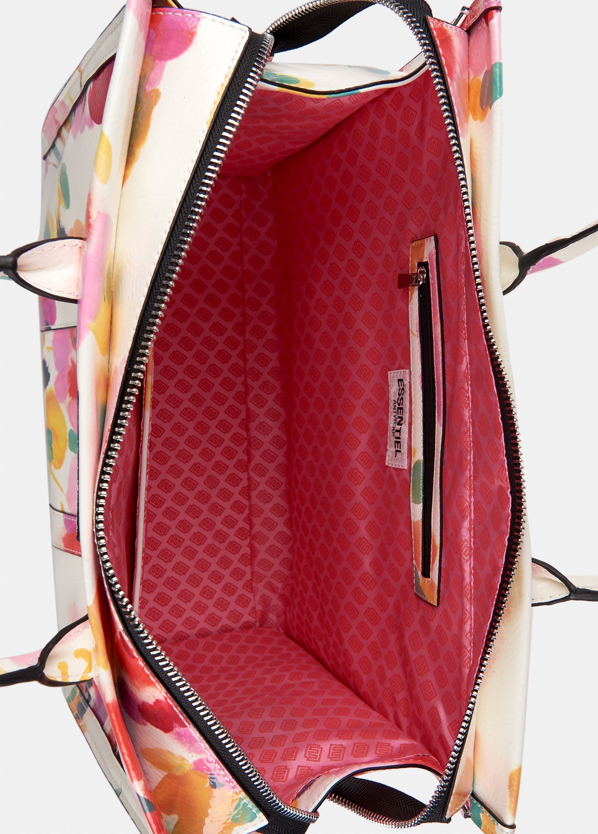 Large off-white floral tote bag RE—SSENTIEL | Essentiel second hand