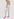 Gebroken witte en lichtblauwe patchwork jeans Faume - seconde main