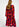 Robe maxi à imprimé abstrait noir, orange et pourpre Faume - seconde main