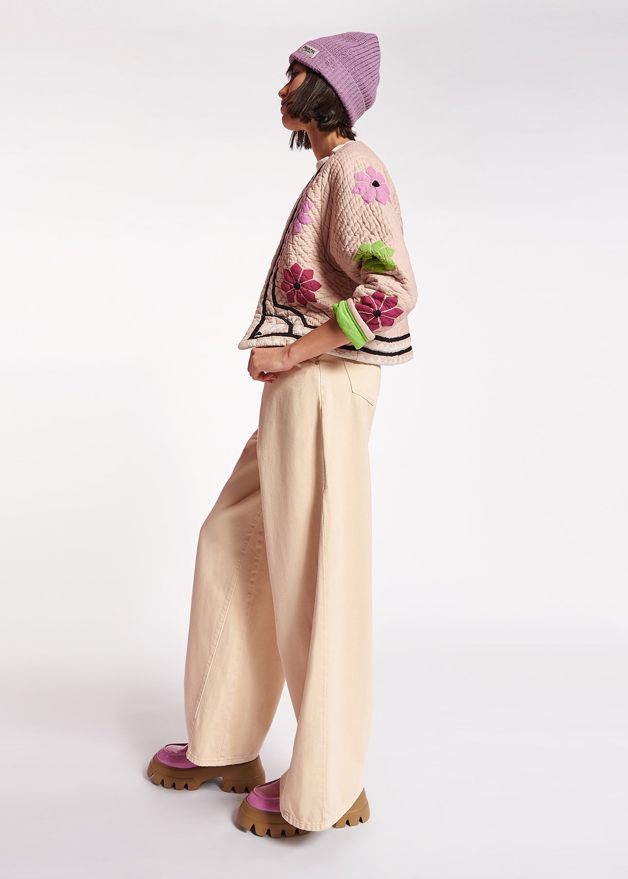 Ecru jeans met wijde pijpen RE—SSENTIEL | Essentiel second hand