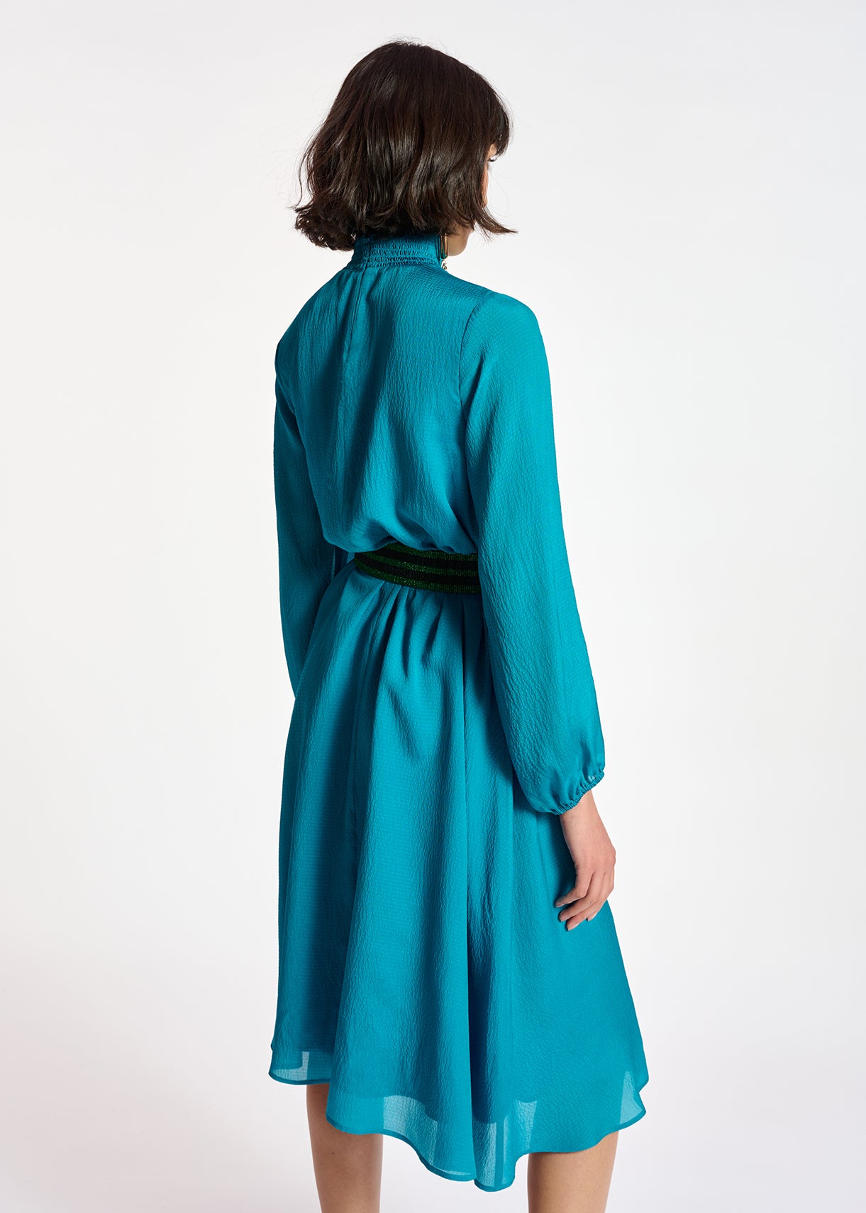 Blue midi-length dress RE—SSENTIEL | Essentiel second hand
