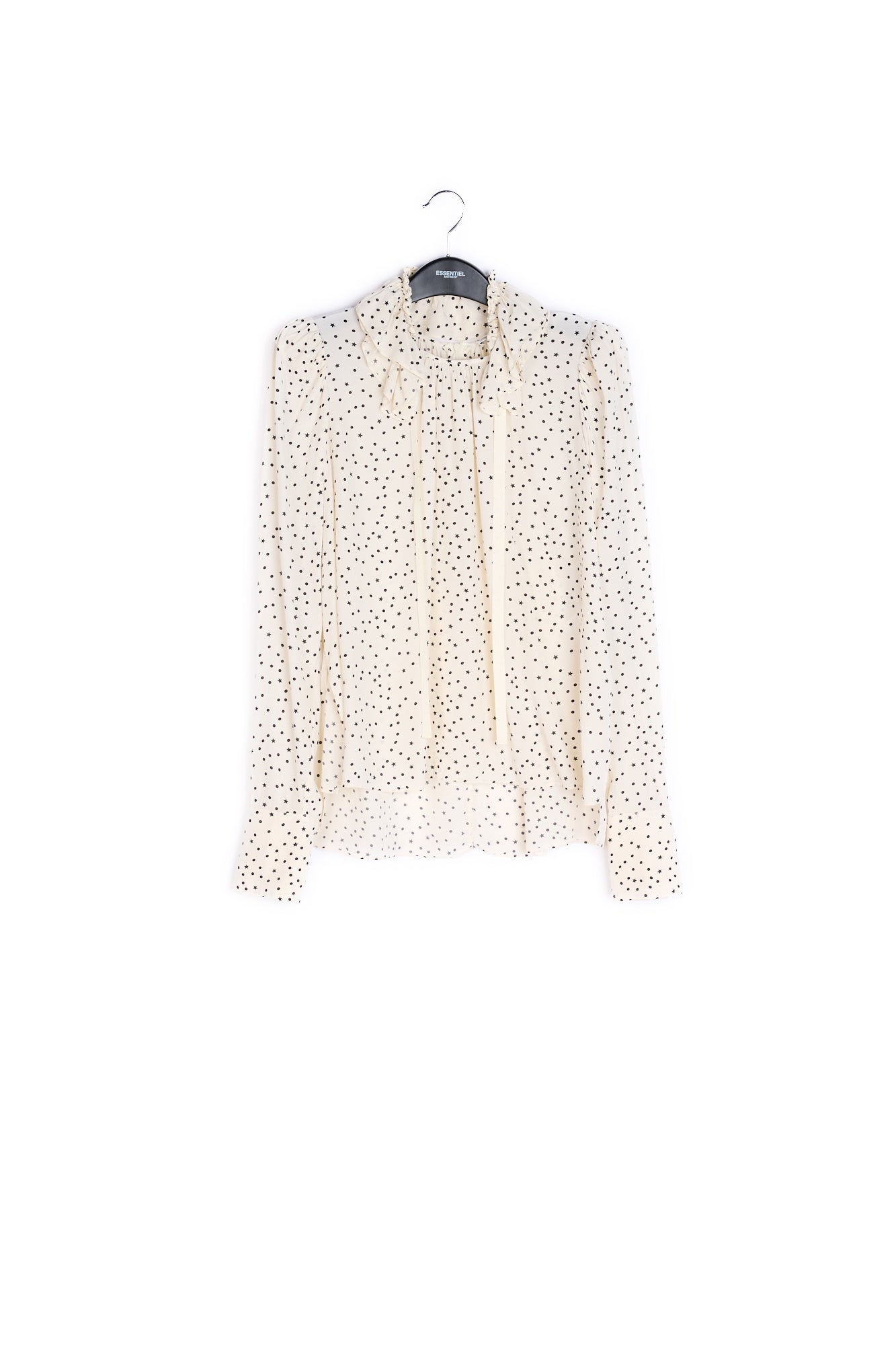 Off-white polka dot top RE—SSENTIEL | Essentiel second hand