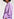 Lilac relaxed-fit shirt dress with plissé backside Faume - seconde main