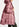 Vintage roze donsjas met kap Faume - seconde main