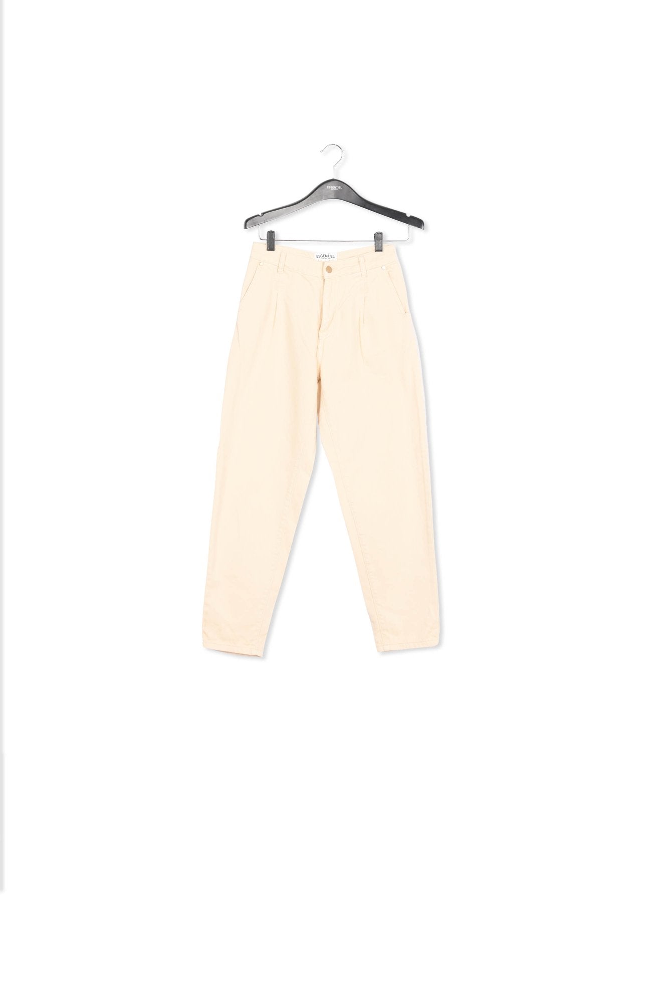 Ecru denim tapered high-rise jeans RE—SSENTIEL | Essentiel second hand