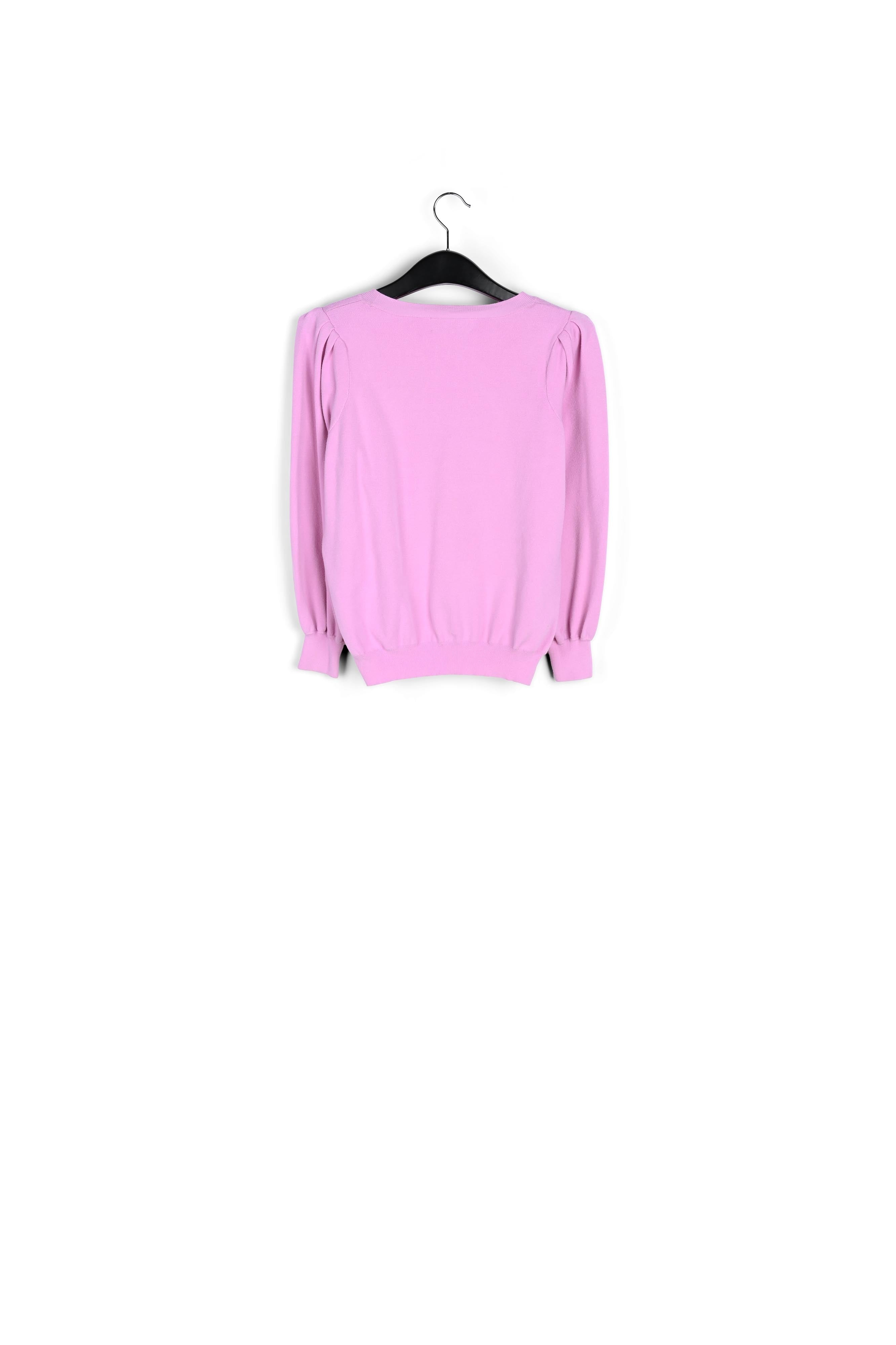 Pull rose clair aux détails plissés RE—SSENTIEL | Essentiel second hand