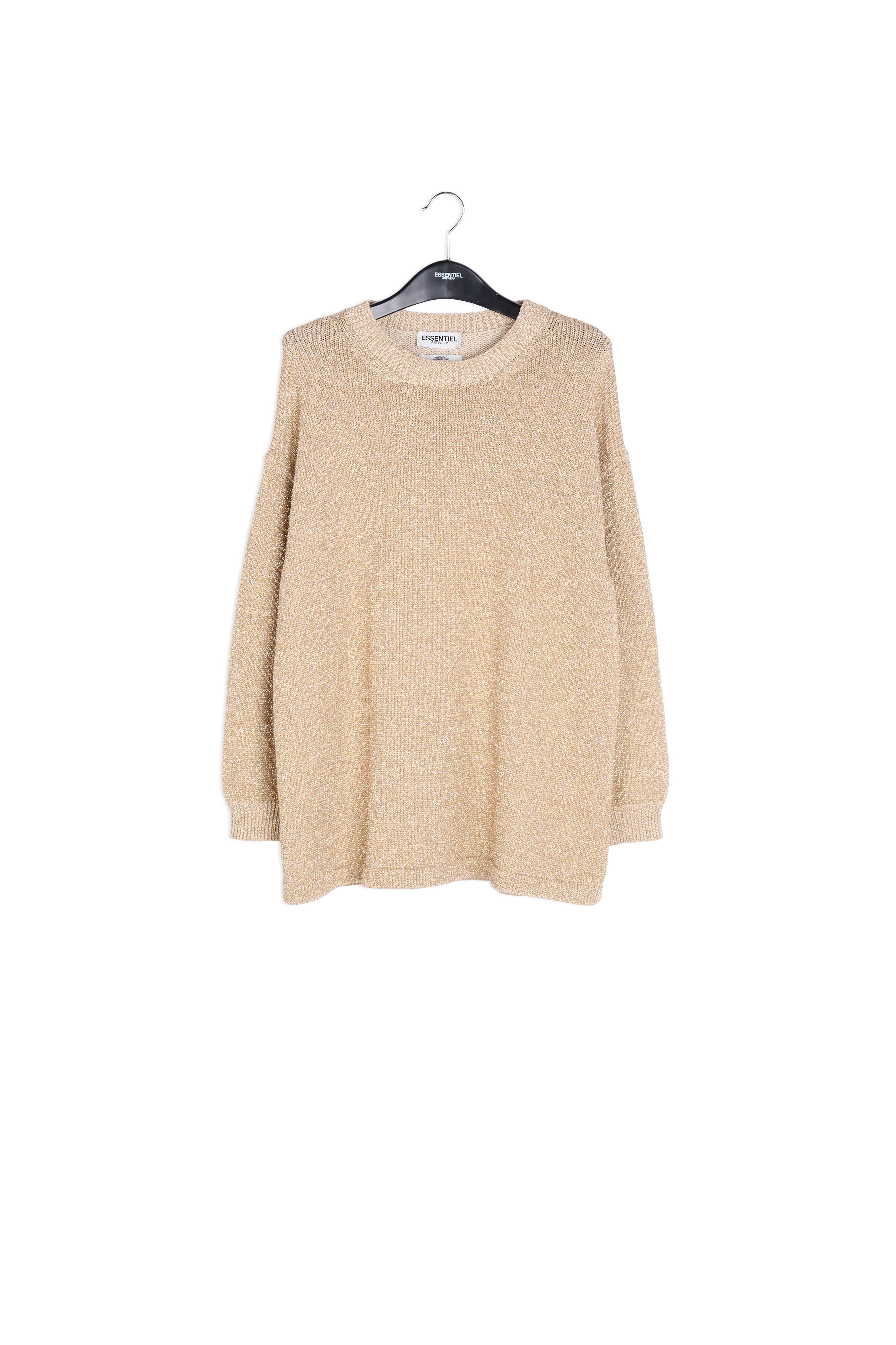 Pull doré à coupe ample RE—SSENTIEL | Essentiel second hand