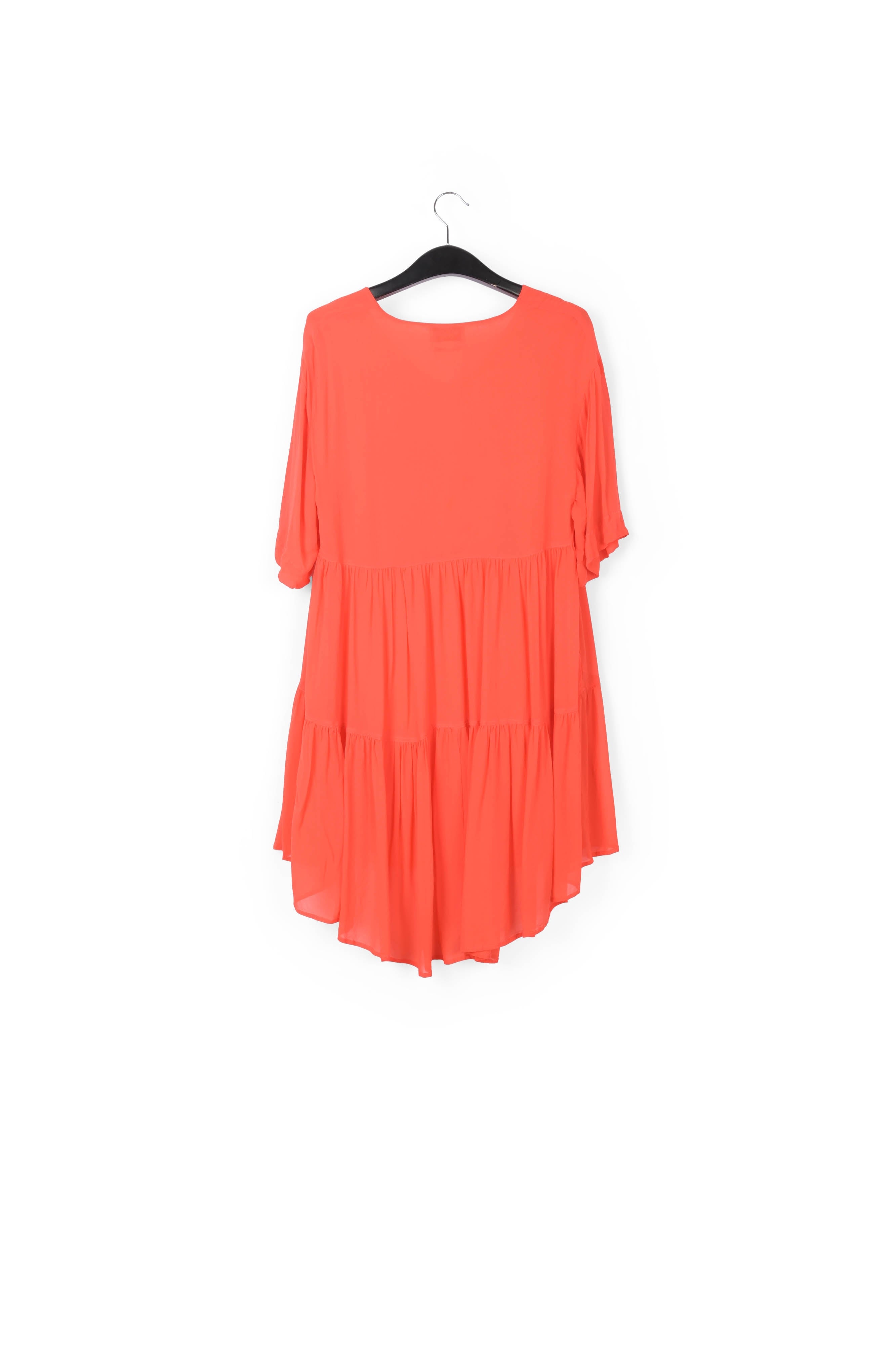 Mini robe orange à volants RE—SSENTIEL | Essentiel second hand