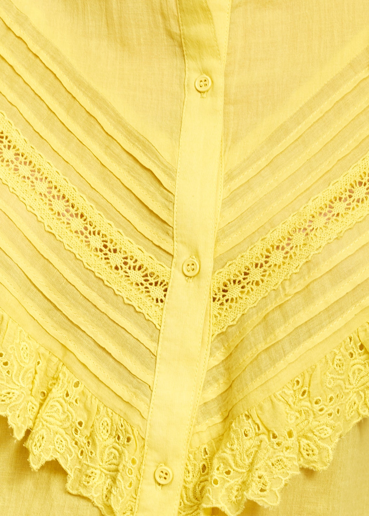 Yellow ruffled top RE—SSENTIEL | Essentiel second hand