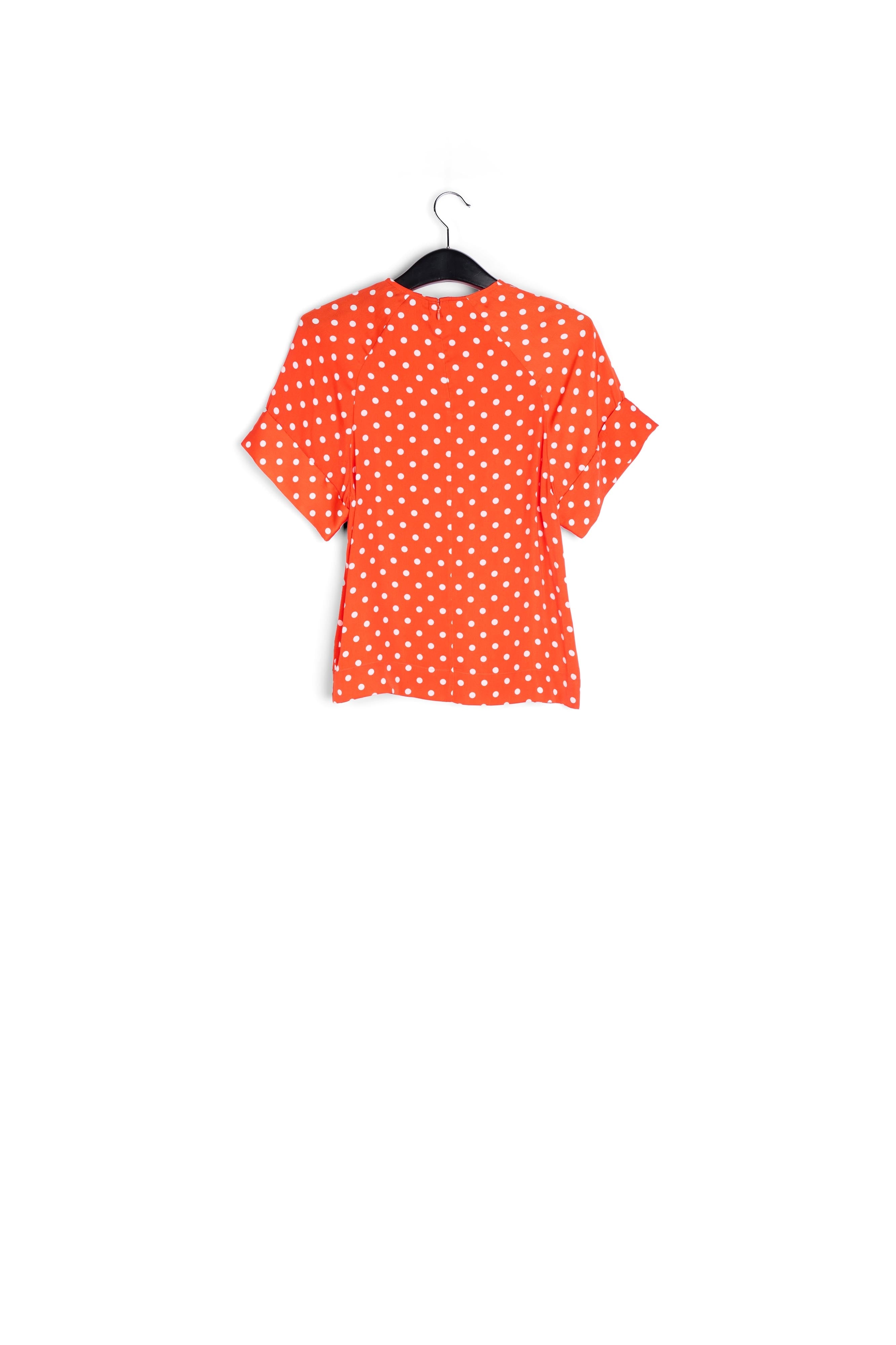 Red polka dot top RE—SSENTIEL | Essentiel second hand