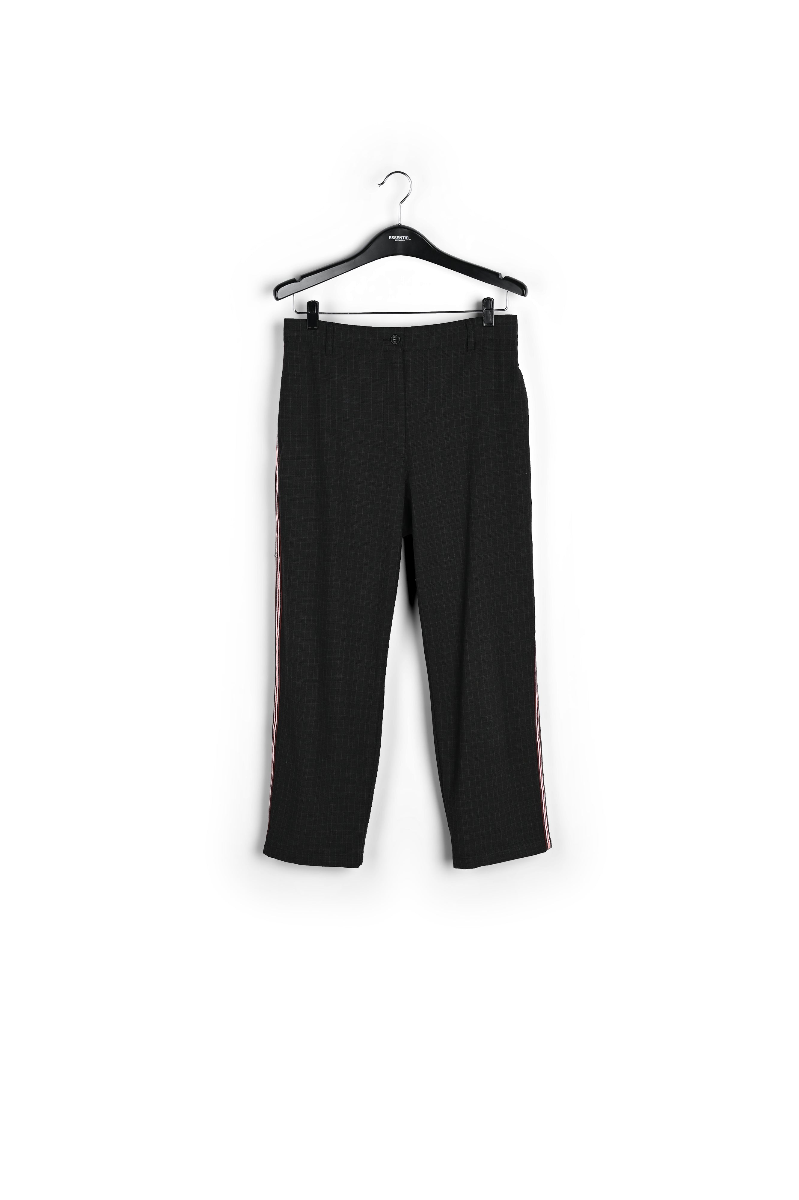 Pantalon gris foncé à carreaux RE—SSENTIEL | Essentiel second hand