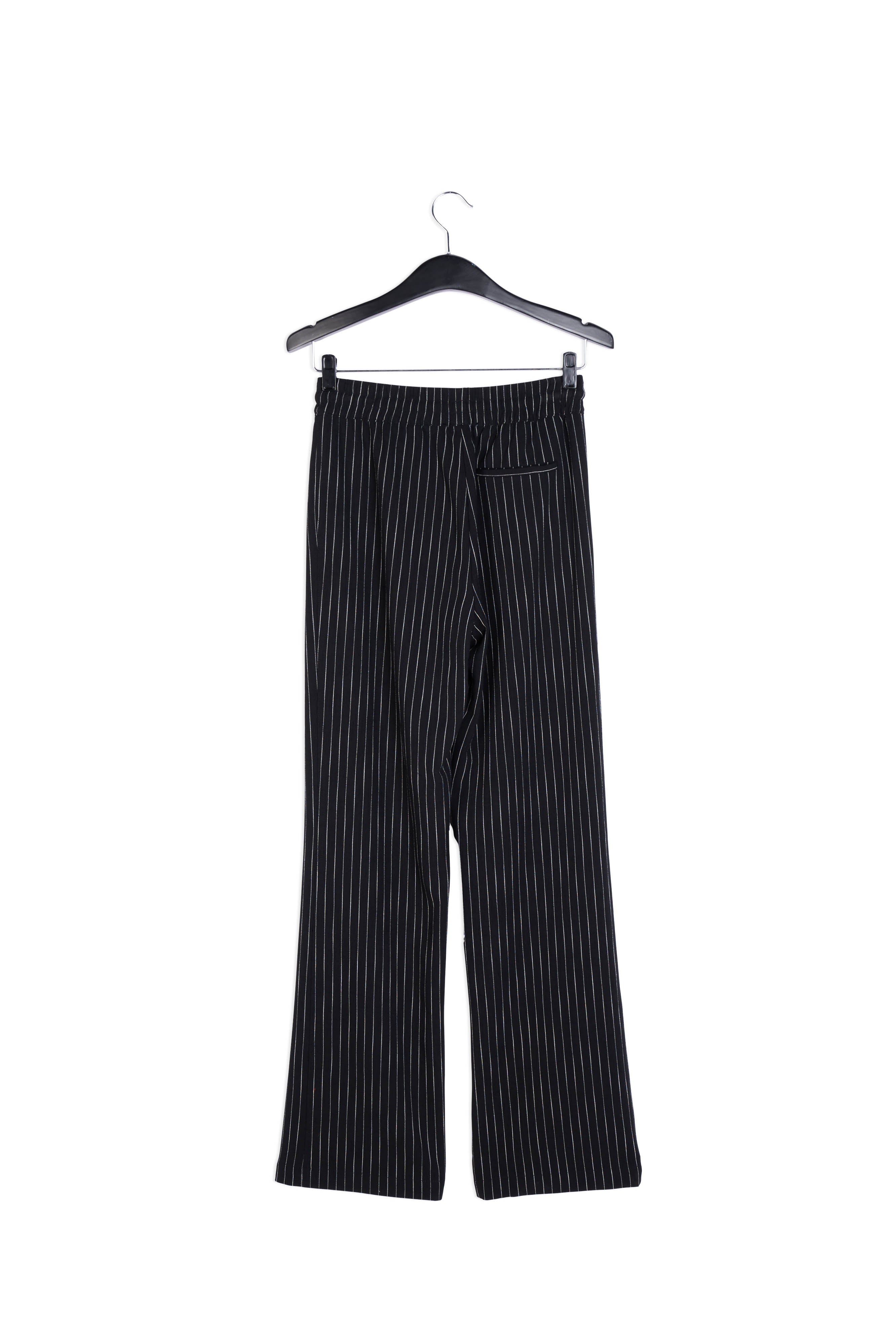 Pantalon noir à fines rayures RE—SSENTIEL | Essentiel second hand
