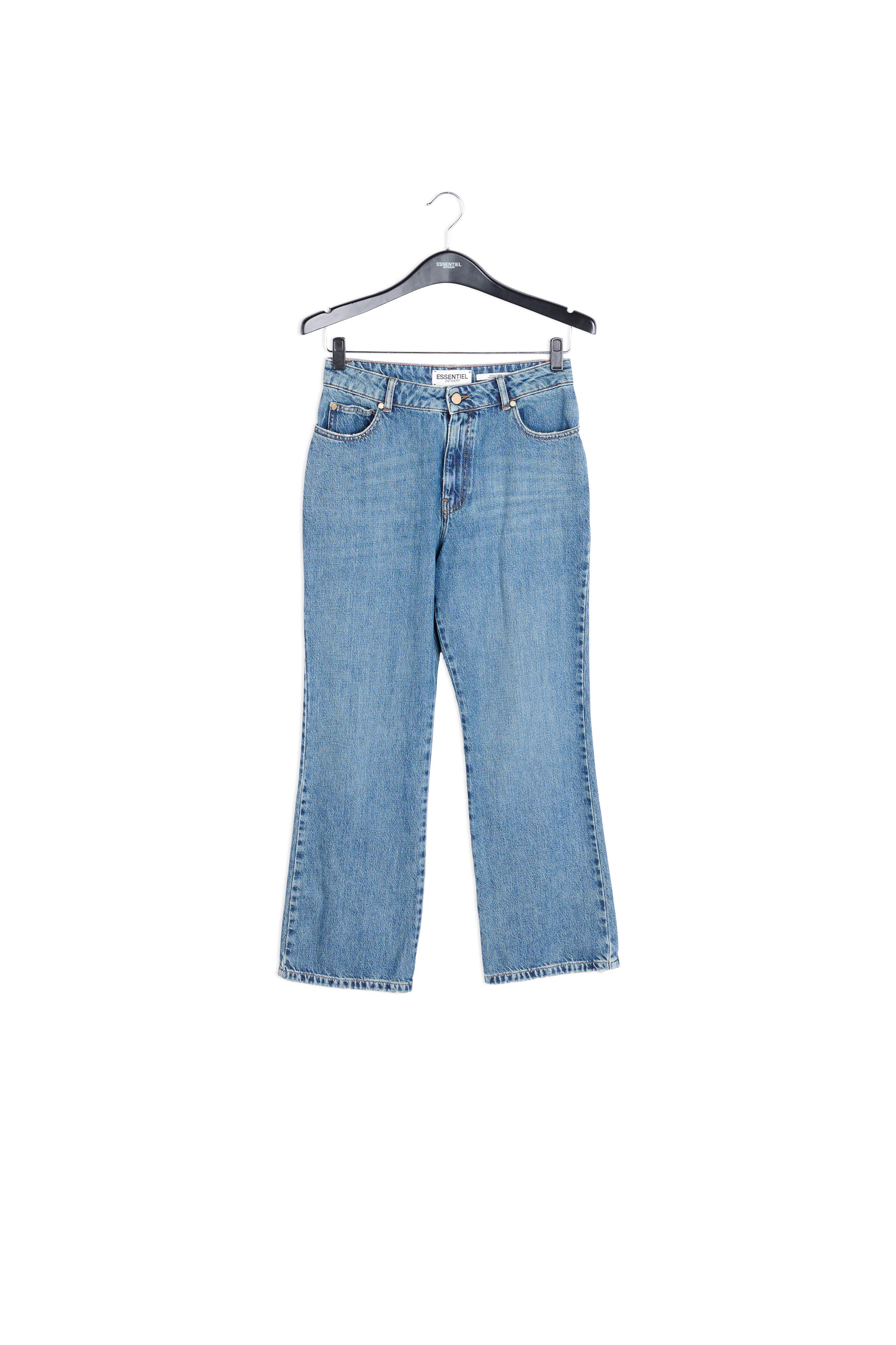 Blauwe jeans met wijd uitlopende pijpen RE—SSENTIEL | Essentiel second hand