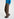 Brown wide-leg pants with black and blue check motif Faume - seconde main