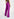 Purple viscose-satin straight-leg pants Faume - seconde main