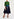 Donkerblauwe faux leren rok met A-lijn Faume - seconde main