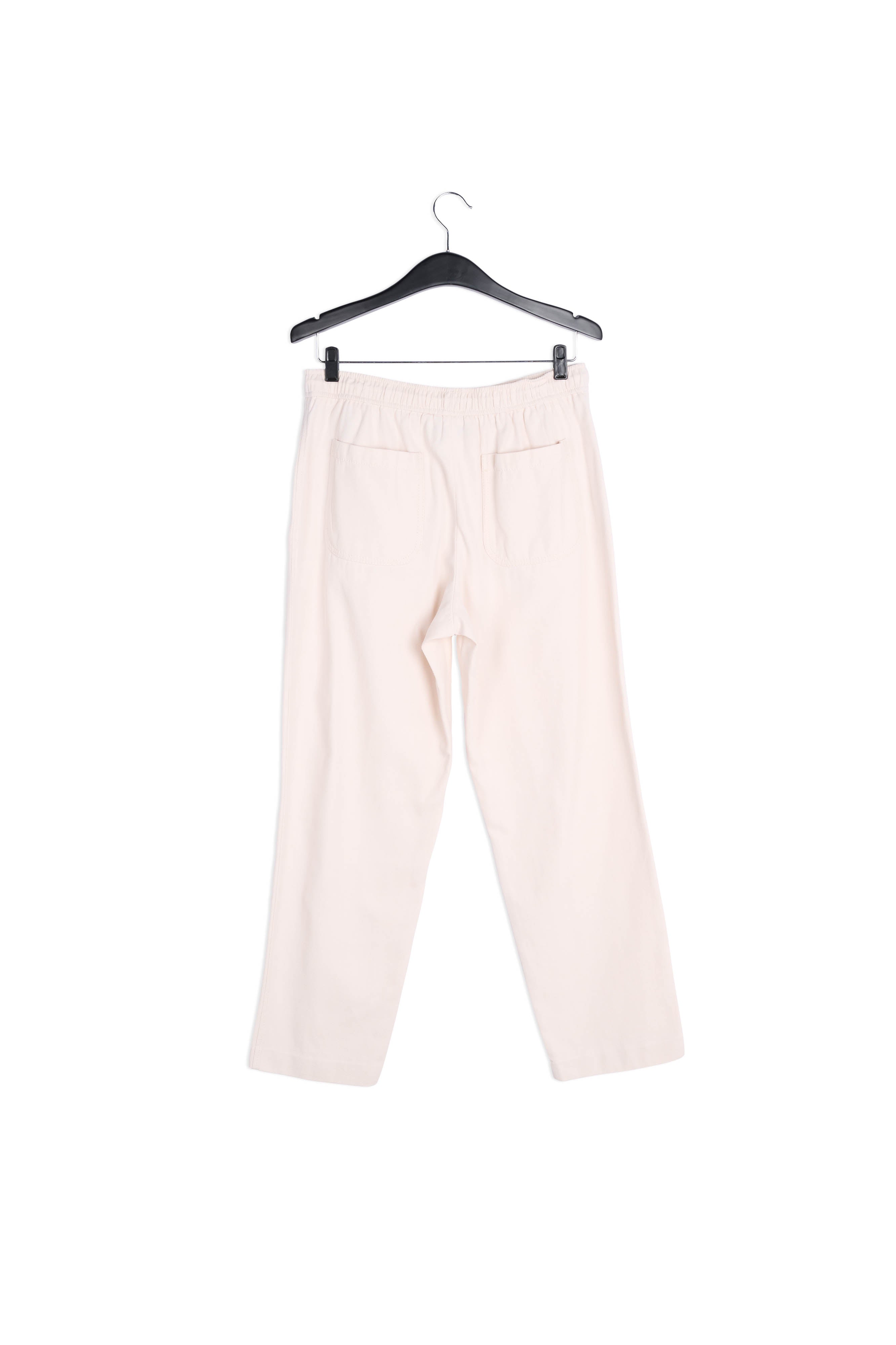 Pantalon fuselé en coton beige RE—SSENTIEL | Essentiel second hand