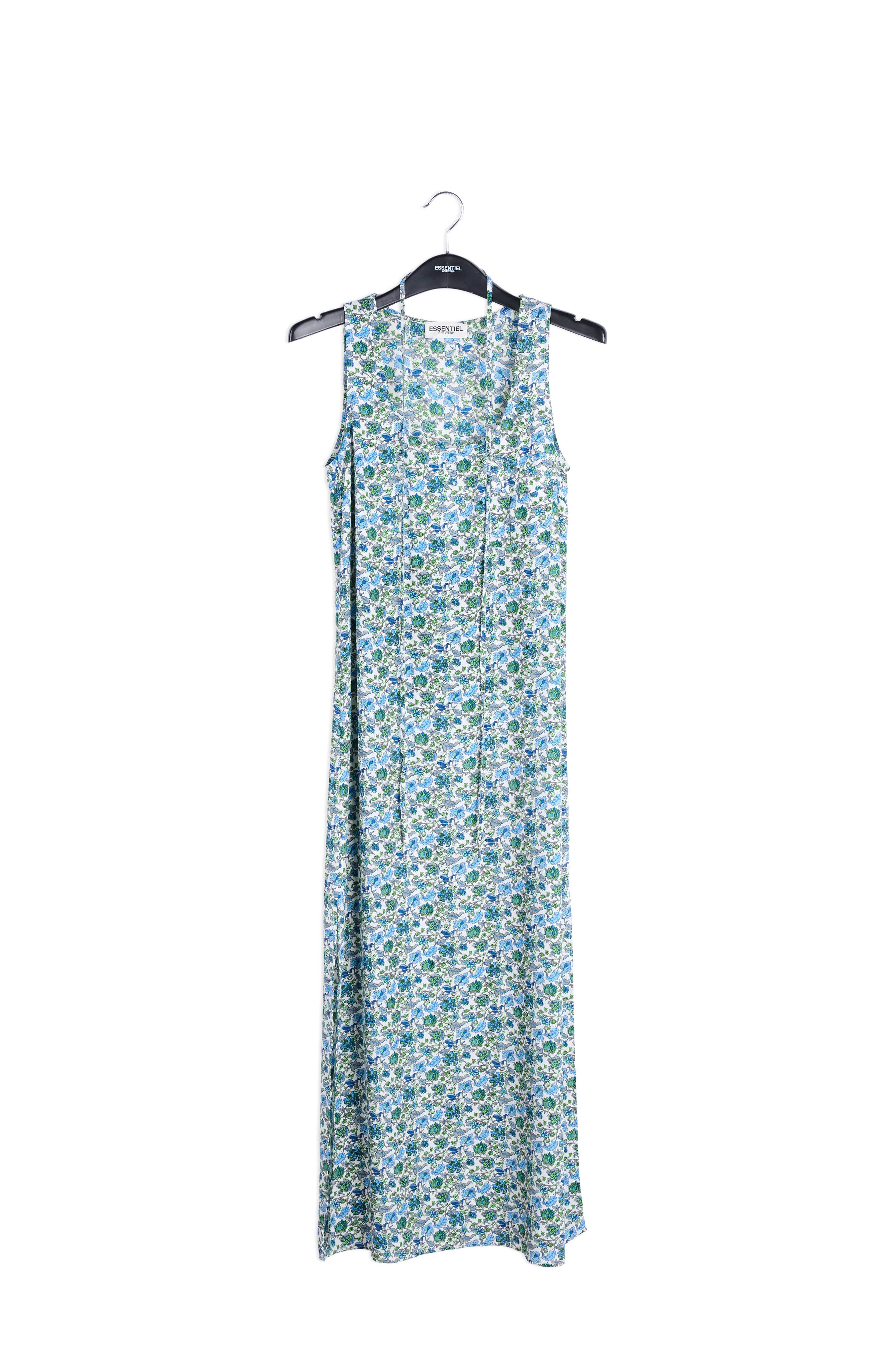 Floral print sleeveless maxi dress with rhinestones RE—SSENTIEL | Essentiel second hand
