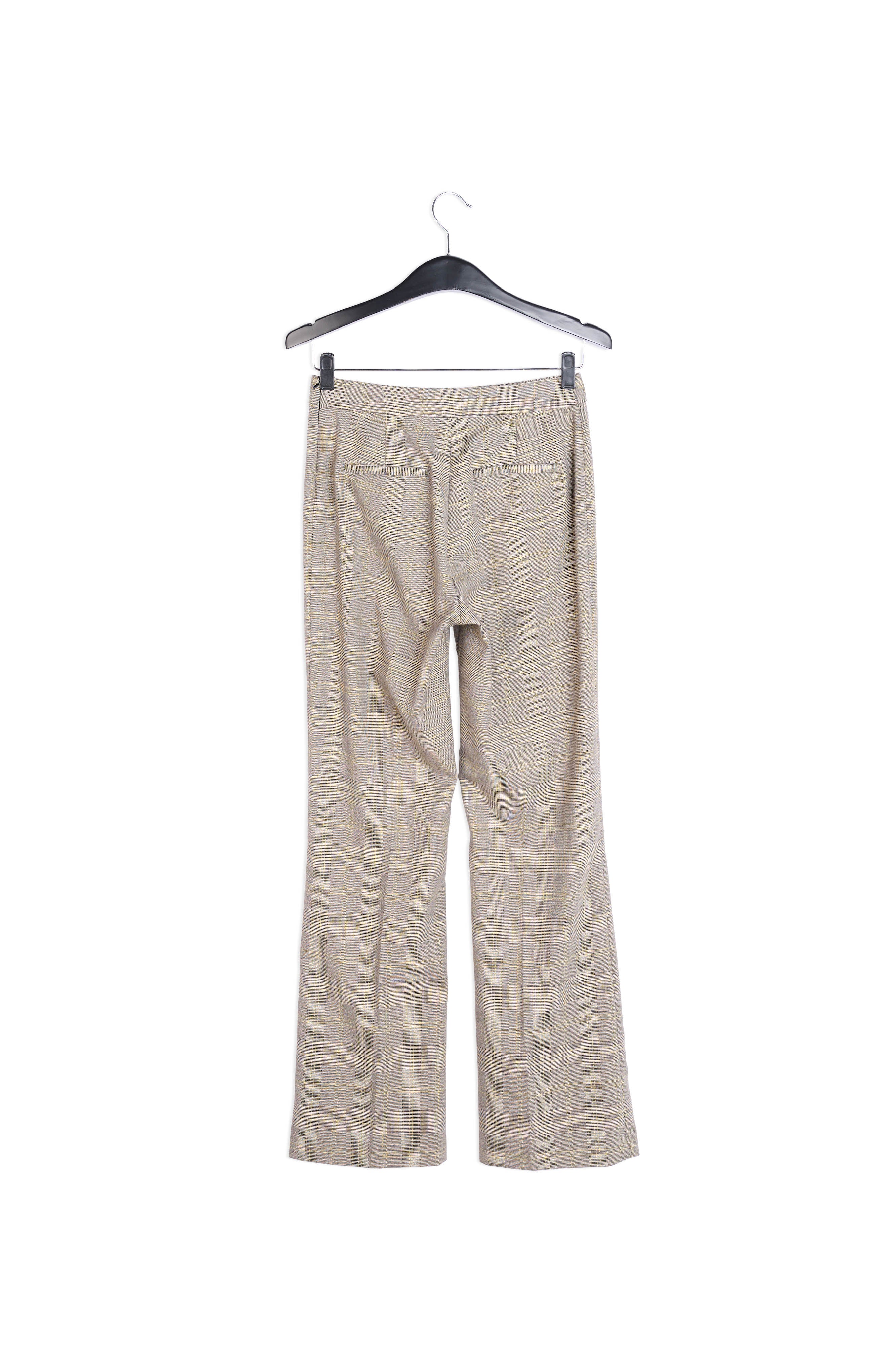 Pantalon classique beige à carreaux RE—SSENTIEL | Essentiel second hand