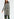 Long black and off-white jacquard coat with zebra motif Faume - seconde main