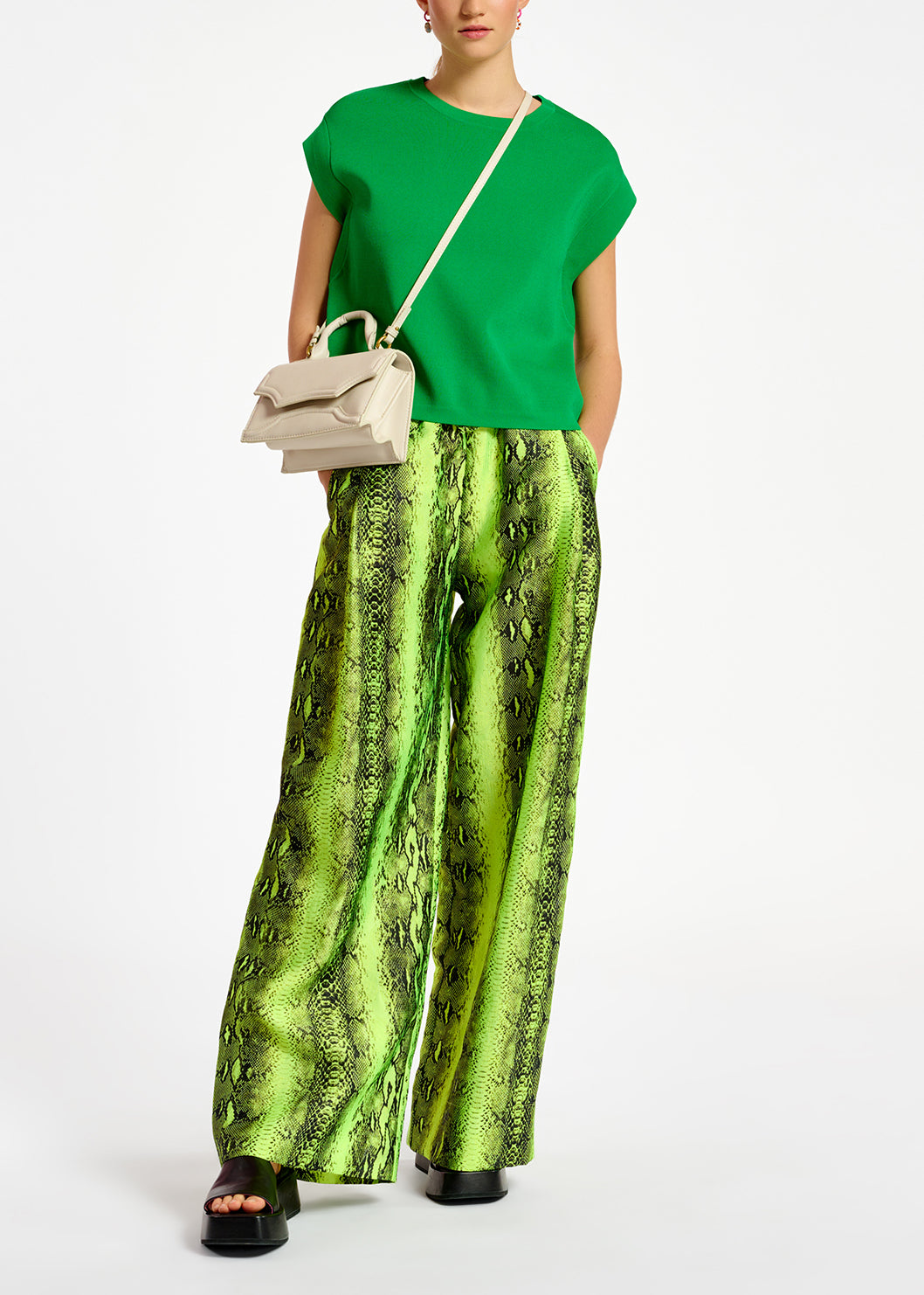 Pull sans manches en tricot vert RE—SSENTIEL | Essentiel second hand