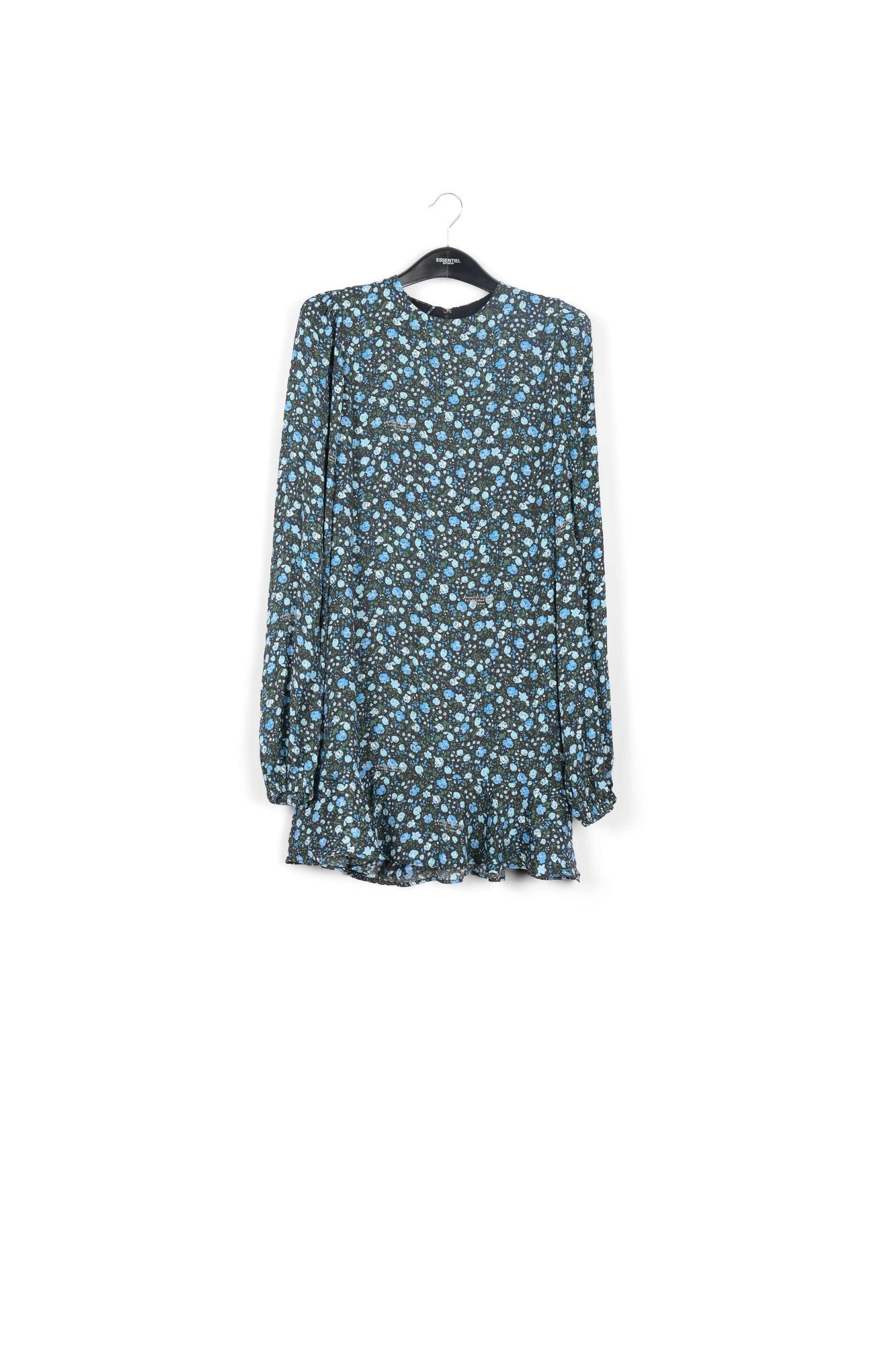 Mini-robe bleue à imprimé floral RE—SSENTIEL | Essentiel second hand