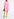 Robe chemise oversize en coton rose Faume - seconde main