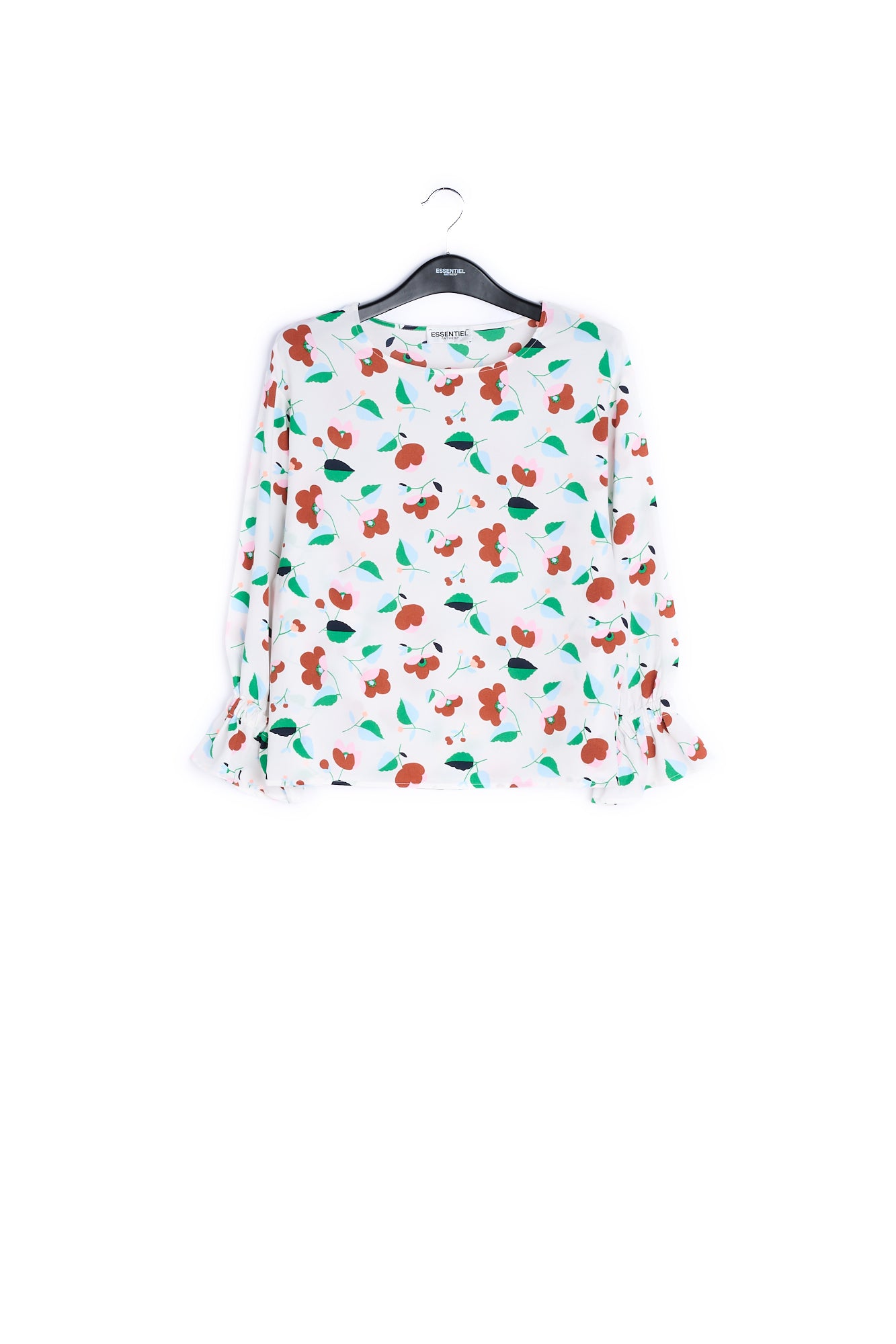 Off-white floral bouse RE—SSENTIEL | Essentiel second hand