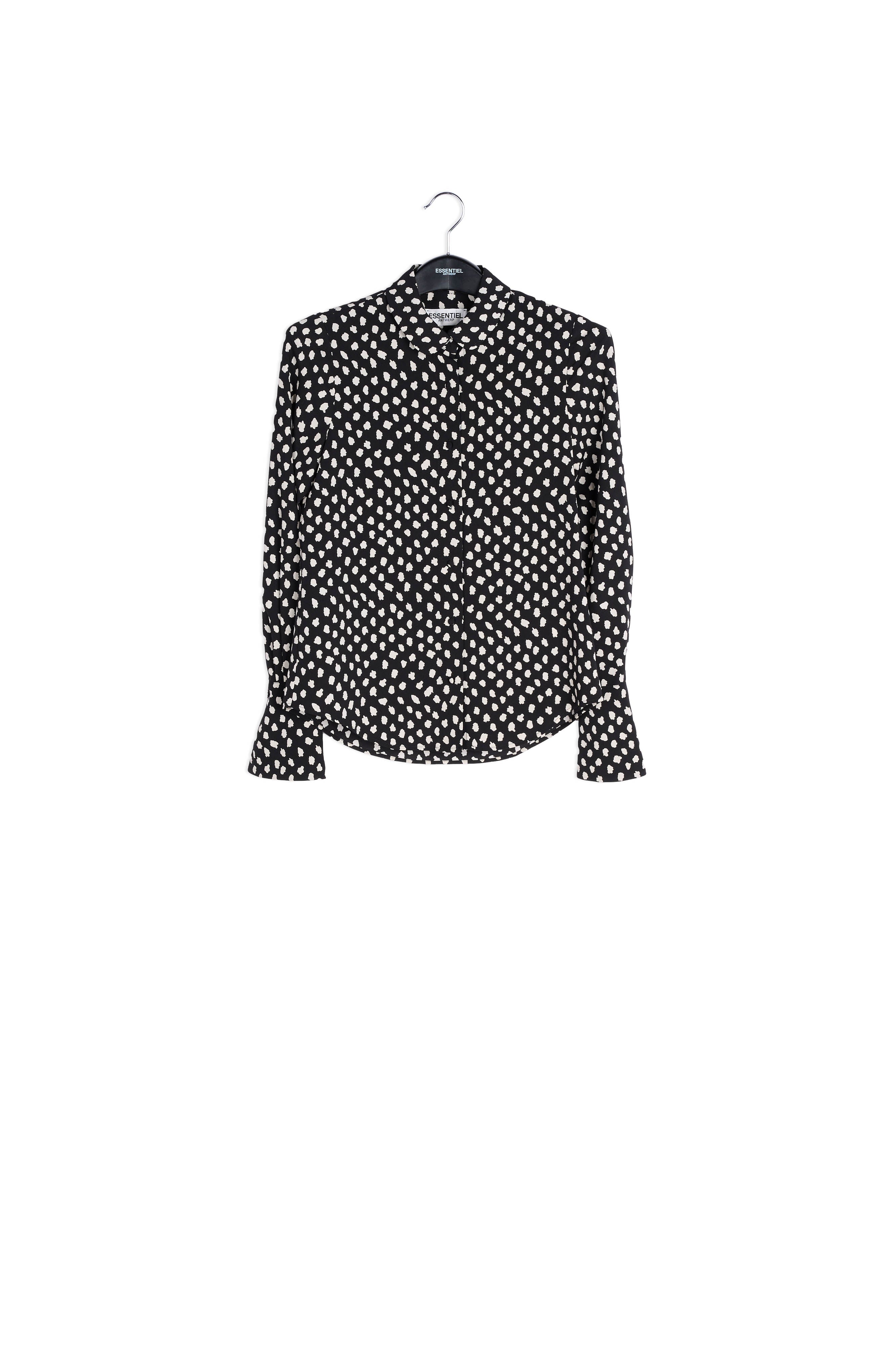 Black polka dot shirt RE—SSENTIEL | Essentiel second hand